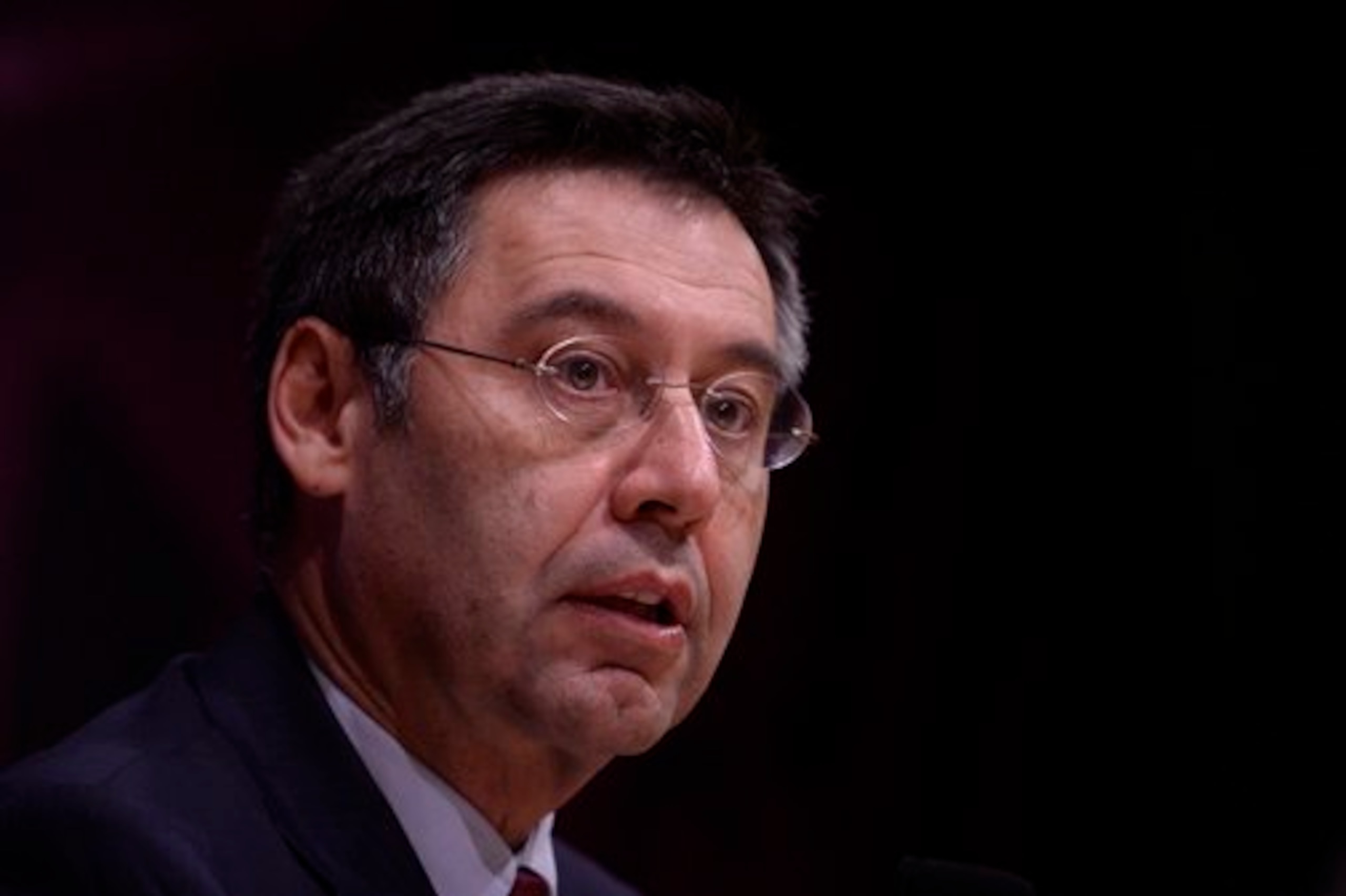 Bartomeu has suspended making a decision on the club's shirt sponsor. Bartomeu has suspended making a decision on the club's shirt sponsor.