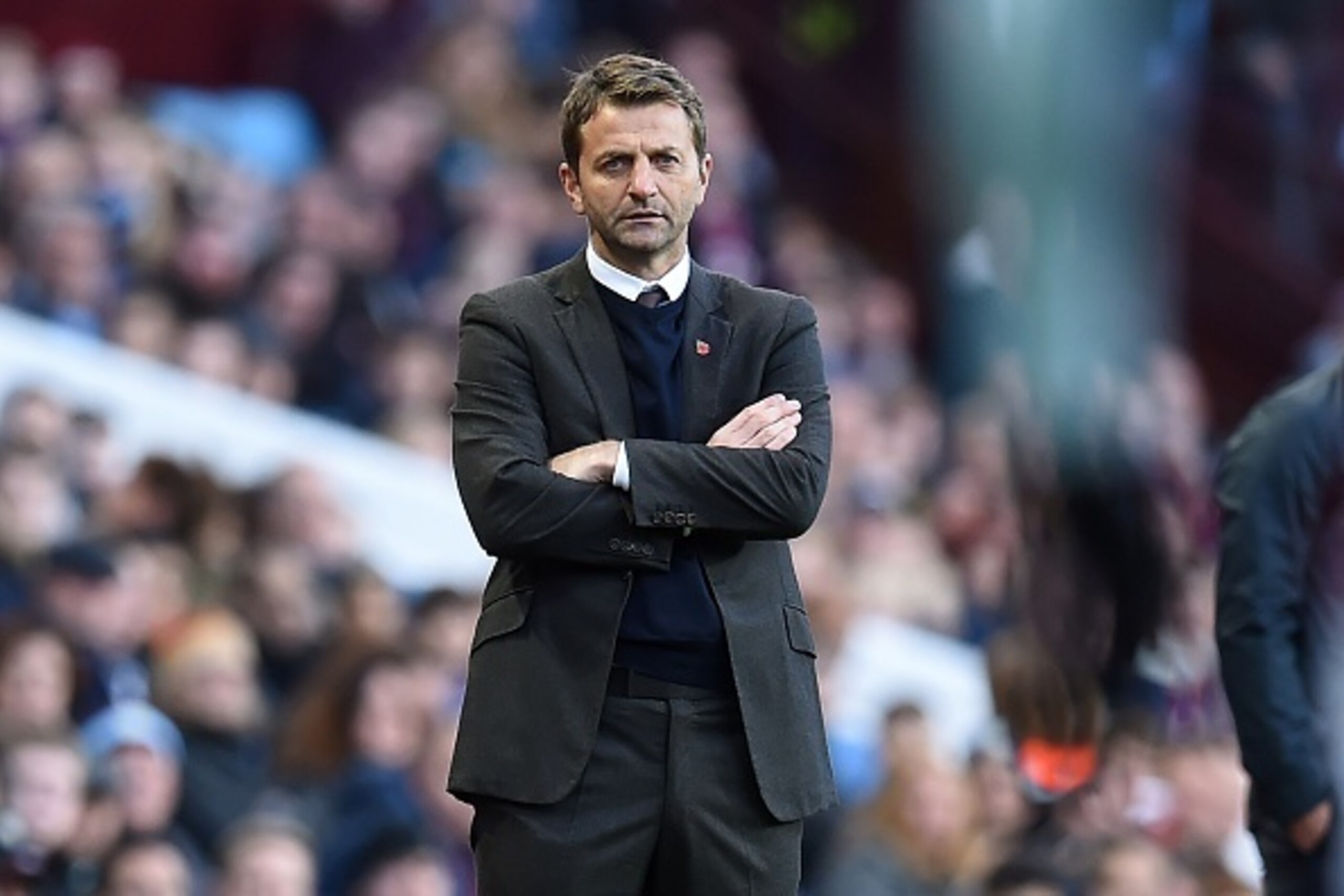 Aston Villa's English manager Tim Sherwood reacts after his team concede their second goal during the English Premier League football match between Aston Villa and Swansea City at Villa Park in Birmingham, central England on October 24, 2015. Swansea won Aston Villa's English manager Tim Sherwood reacts after his team concede their second goal during the English Premier League football match between Aston Villa and Swansea City at Villa Park in Birmingham, central England on October 24, 2015. Swansea won