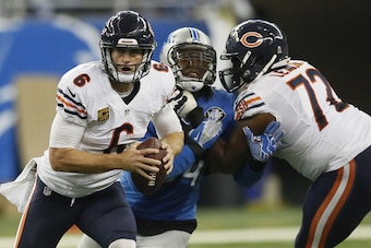 Despite giving up a handful of pressures in his first three starts at left tackle, Leno has done a nice job of keeping quarterback Jay Cutler off the ground this season.