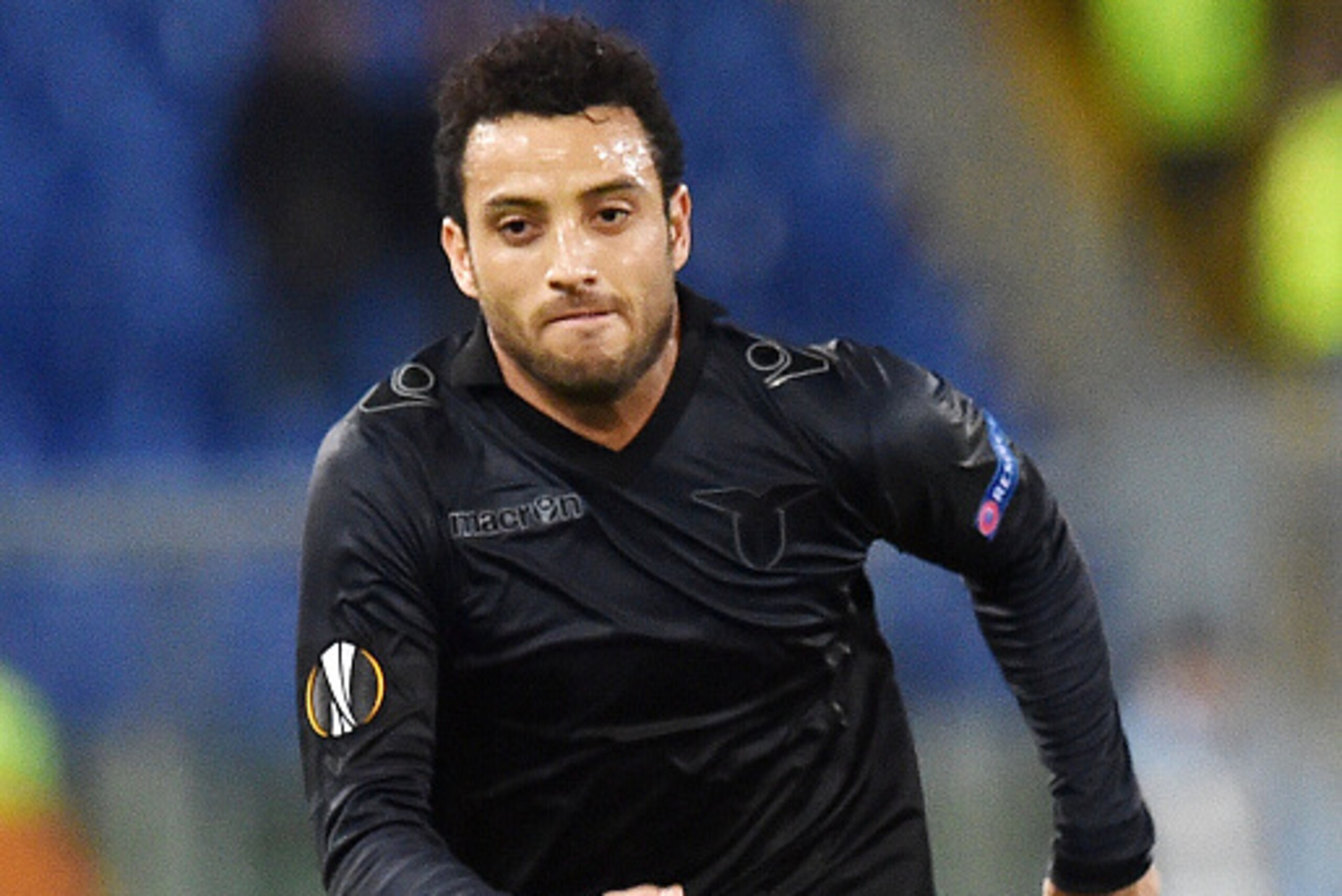 ROME, ITALY - OCTOBER 22: Felipe Anderson of SS Lazio in action during the UEFA Europa League group G match between SS Lazio and Rosenborg BK at Stadio Olimpico on October 22, 2015 in Rome, Italy.  (Photo by Giuseppe Bellini/Getty Images)