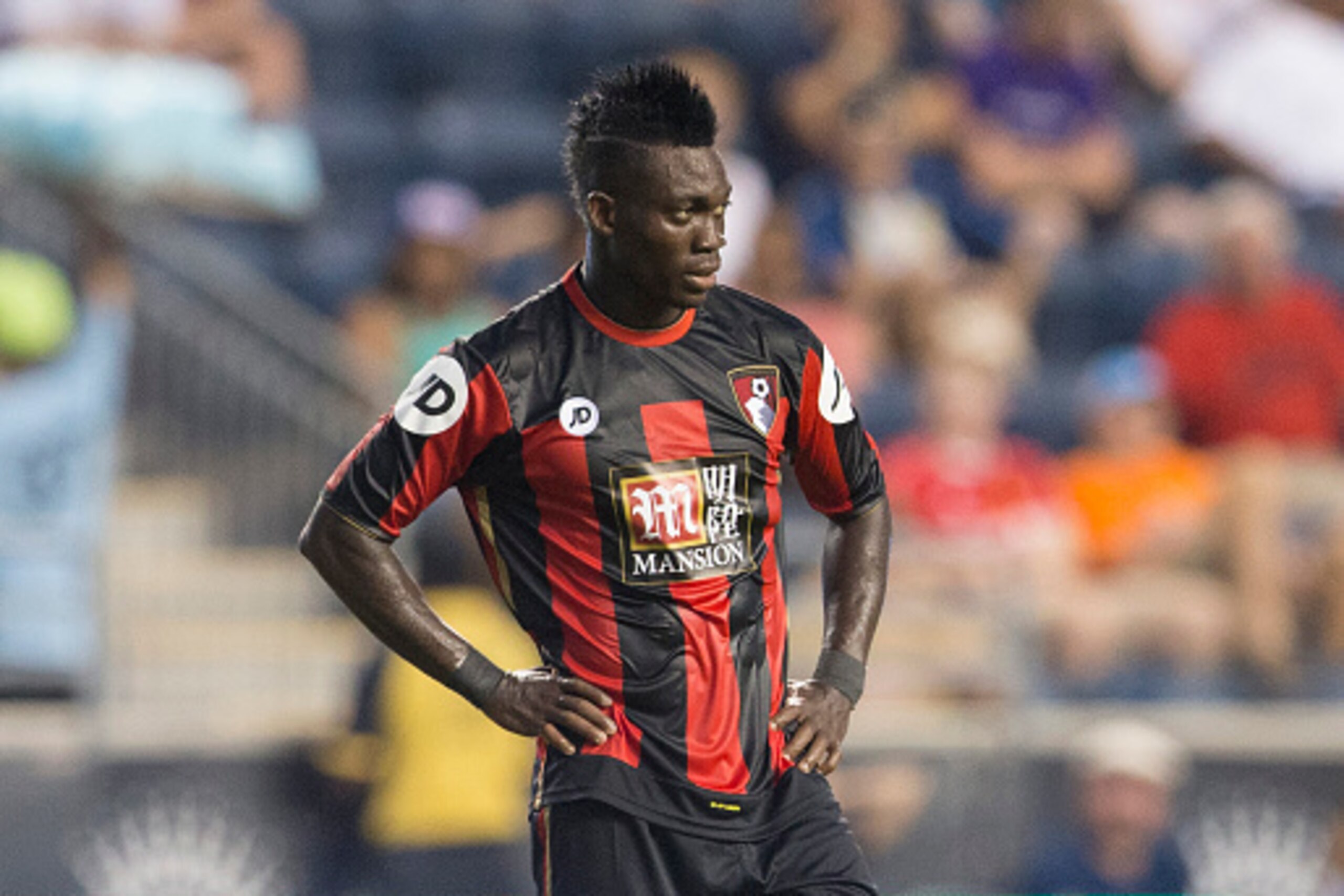 PHILADELPHIA, PA - JULY 14: Christian Atsu #20 of AFC Bournemouth plays in the friendly match against the Philadelphia Union on July 14, 2015 at the PPL Park in Chester, Pennsylvania.  (Photo by Mitchell Leff/Getty Images)