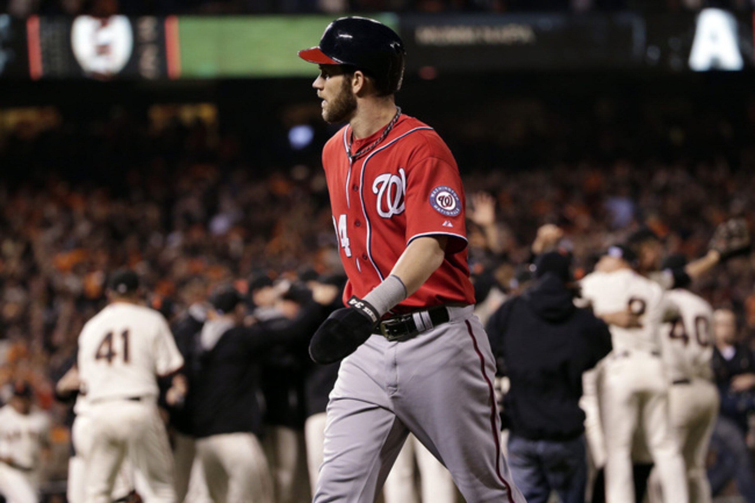 Harper's Nationals made the playoffs in 2014 but lost to the Giants in four games.