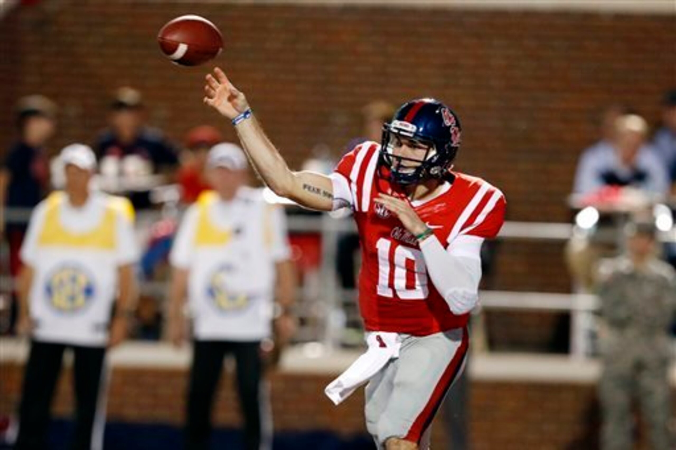 Chad Kelly's dual-threat ability makes him a great play. Chad Kelly's dual-threat ability makes him a great play.