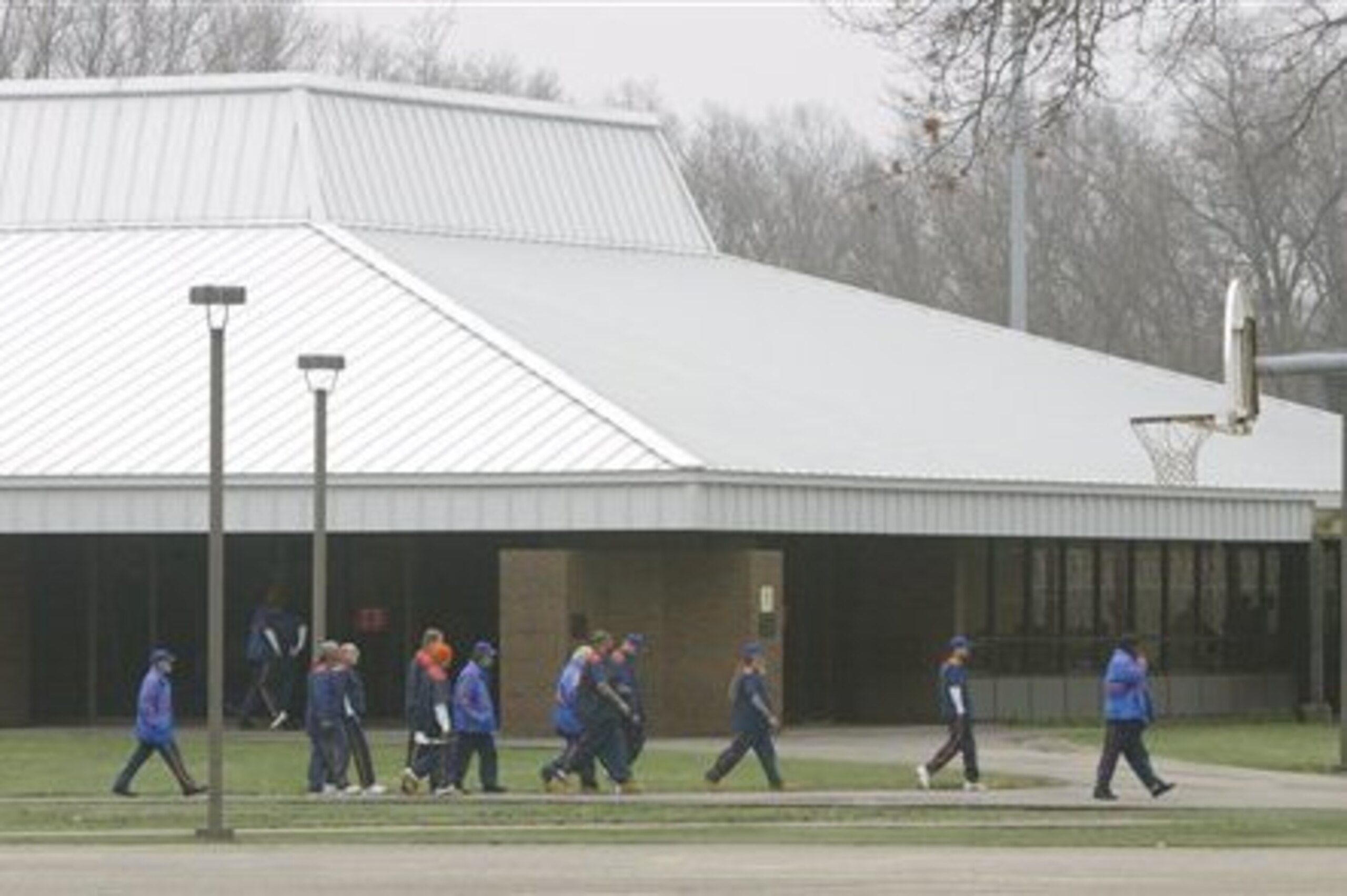Outside a prison in Muskegon, Michigan.