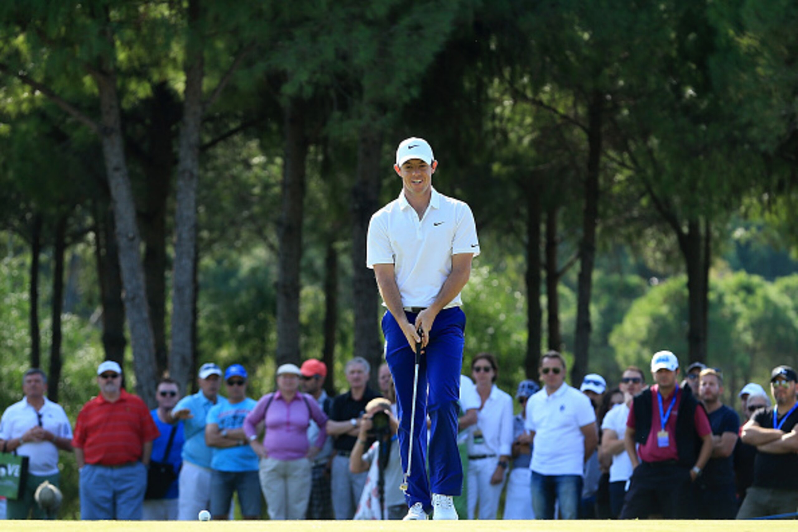 ANTALYA, TURKEY - OCTOBER 30: Rory McIlroy of Northern Ireland in action during the second round of the Turkish Airlines Open at The Montgomerie Maxx Royal Golf Club on October 30, 2015 in Antalya, Turkey. (Photo by Jan Kruger/Getty Images) ANTALYA, TURKEY - OCTOBER 30: Rory McIlroy of Northern Ireland in action during the second round of the Turkish Airlines Open at The Montgomerie Maxx Royal Golf Club on October 30, 2015 in Antalya, Turkey. (Photo by Jan Kruger/Getty Images)