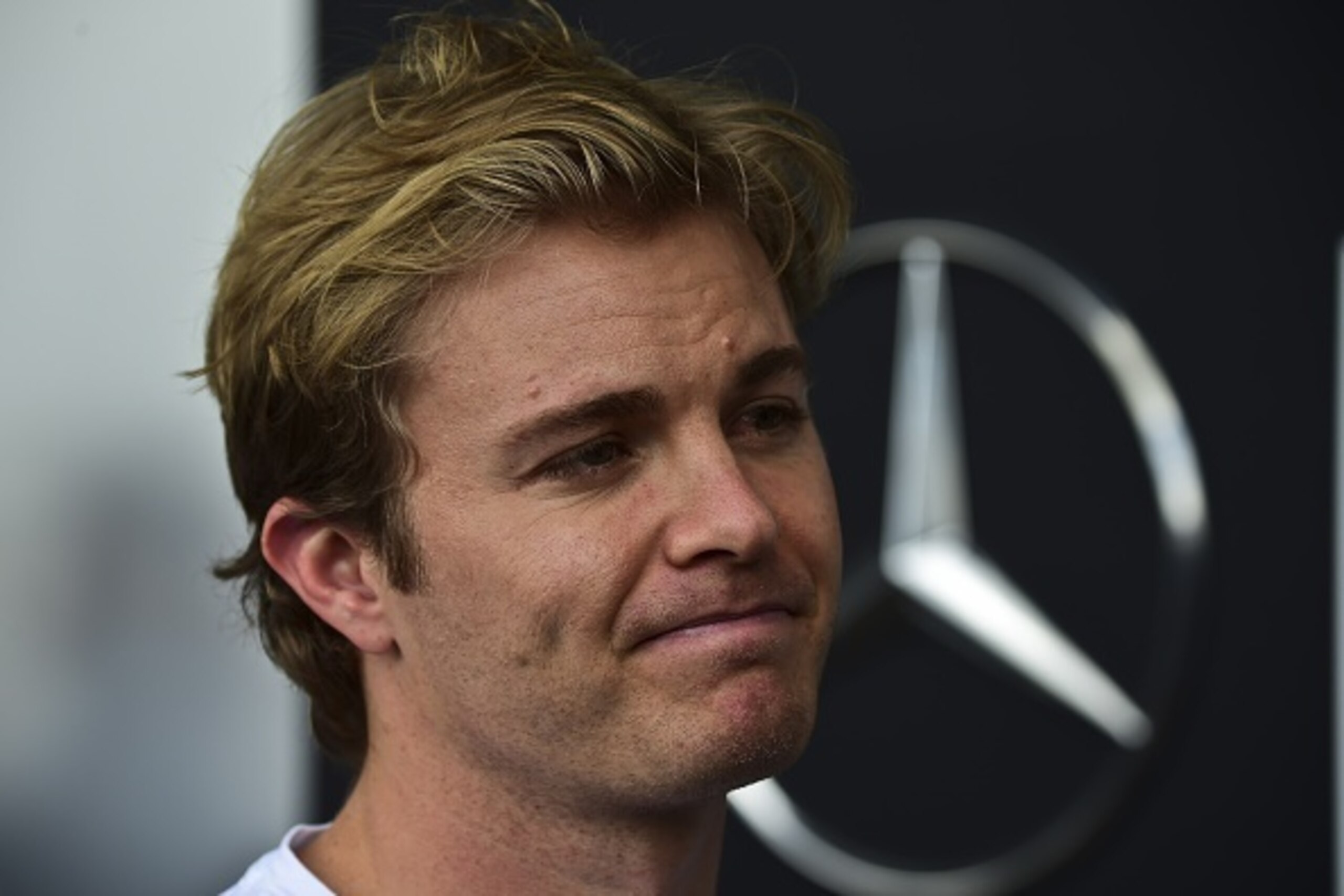 Mercedes AMG Petronas driver Nico Rosberg of Germany gestures during a press conference, at the Hermanos Rodriguez Racetrack, on October 29, 2015. Mexico will hold its Formula 1 Grand Prix on November 1. AFP PHOTO/RONALDO SCHEMIDT (Photo credit sho Mercedes AMG Petronas driver Nico Rosberg of Germany gestures during a press conference, at the Hermanos Rodriguez Racetrack, on October 29, 2015. Mexico will hold its Formula 1 Grand Prix on November 1. AFP PHOTO/RONALDO SCHEMIDT (Photo credit sho