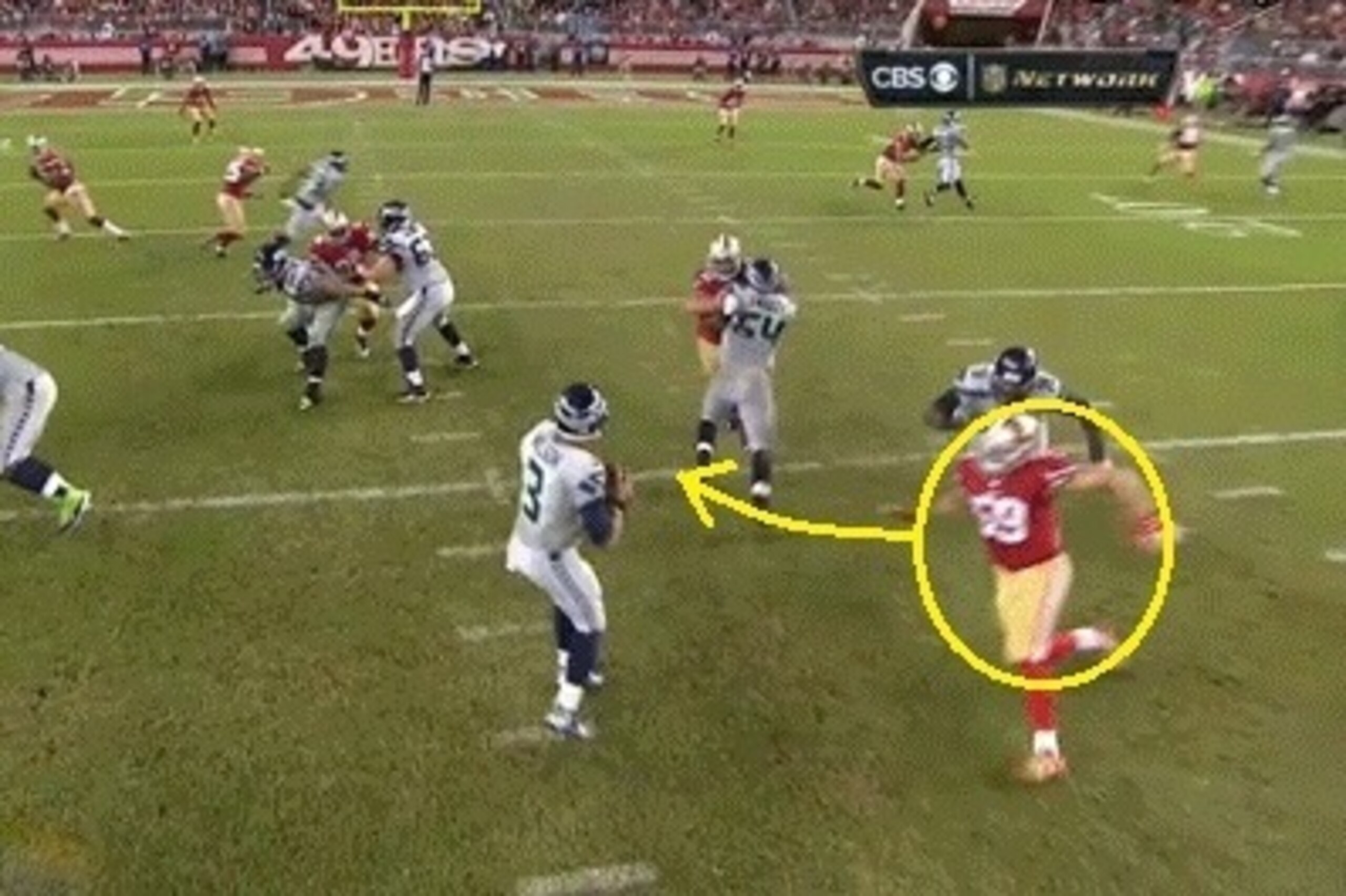 Lynch's efforts resulted in two Week 7 sacks for the second-year linebacker.