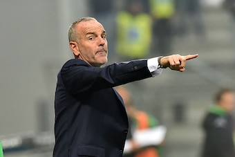 REGGIO NELL'EMILIA, ITALY - OCTOBER 18:  Stefano Pioli head coach of Lazio during the Serie A match between US Sassuolo Calcio and SS Lazio at Mapei Stadium - Citta del Tricolore on October 18, 2015 in Reggio nell'Emilia, Italy.  (Photo by Giuseppe Bellin
