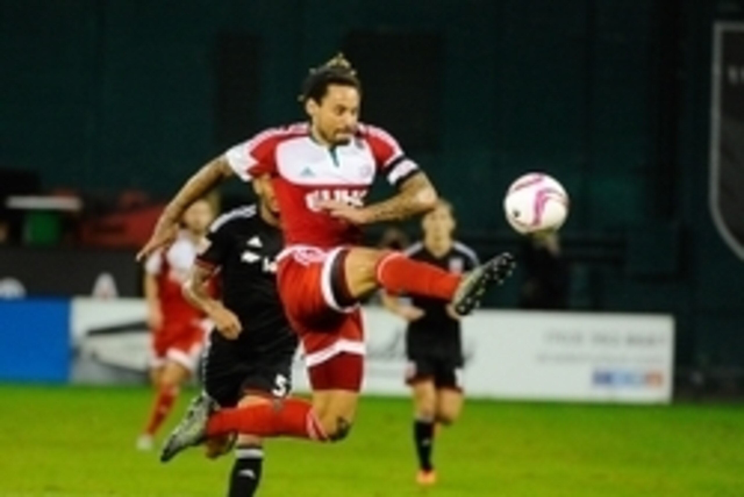 Oct 28, 2015; Washington, DC, USA; New England Revolution midfielder Jermaine Jones (13) controls the ball against the D.C. United during the second half at Robert F. Kennedy Memorial. D.C. United won 2-1. Mandatory Credit: Brad Mills-USA TODAY Sports