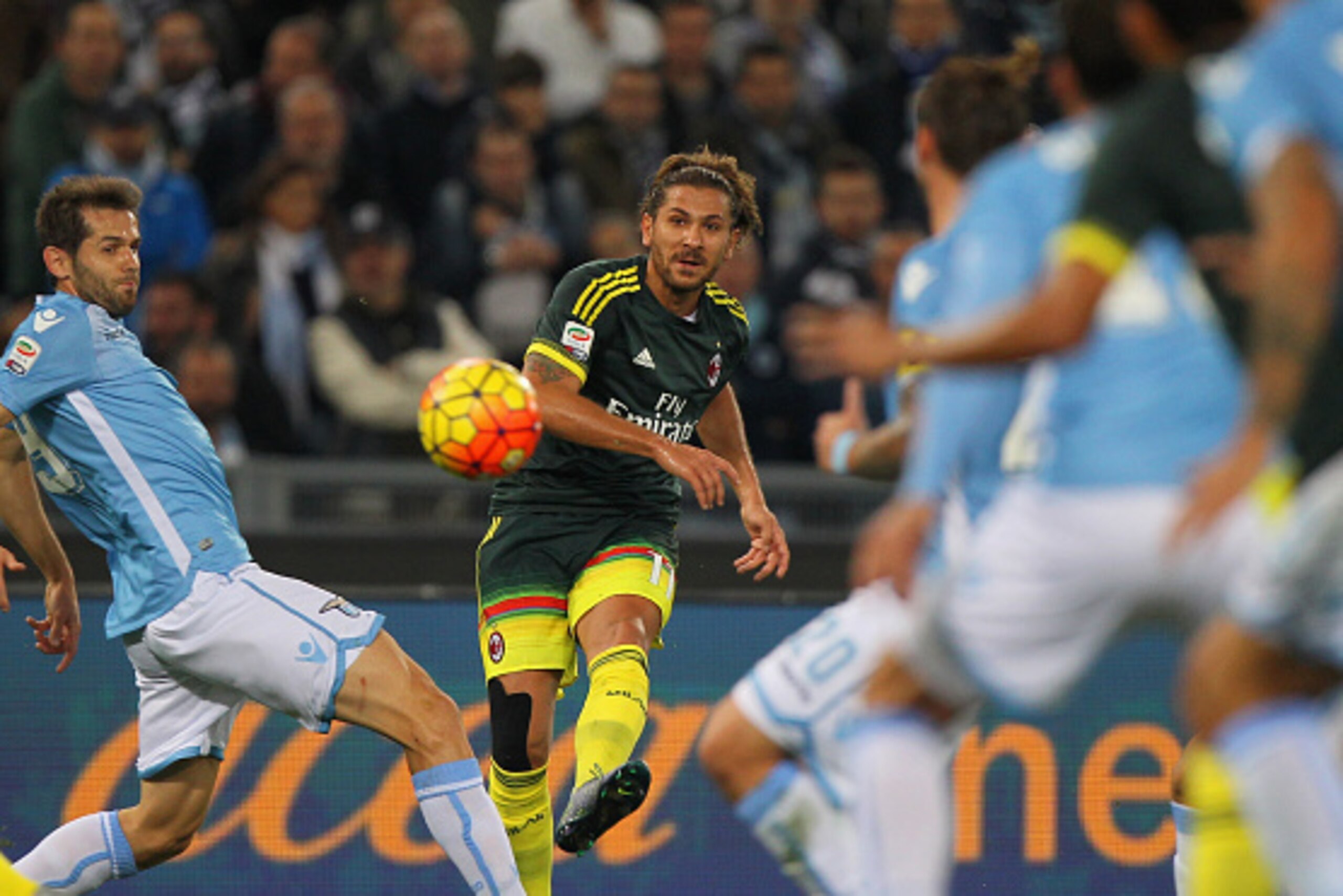 ROME, ITALY - NOVEMBER 01:  Alessio Cerci of AC Milan in action during the Serie A match between SS Lazio and AC Milan at Stadio Olimpico on November 1, 2015 in Rome, Italy.  (Photo by Paolo Bruno/Getty Images)