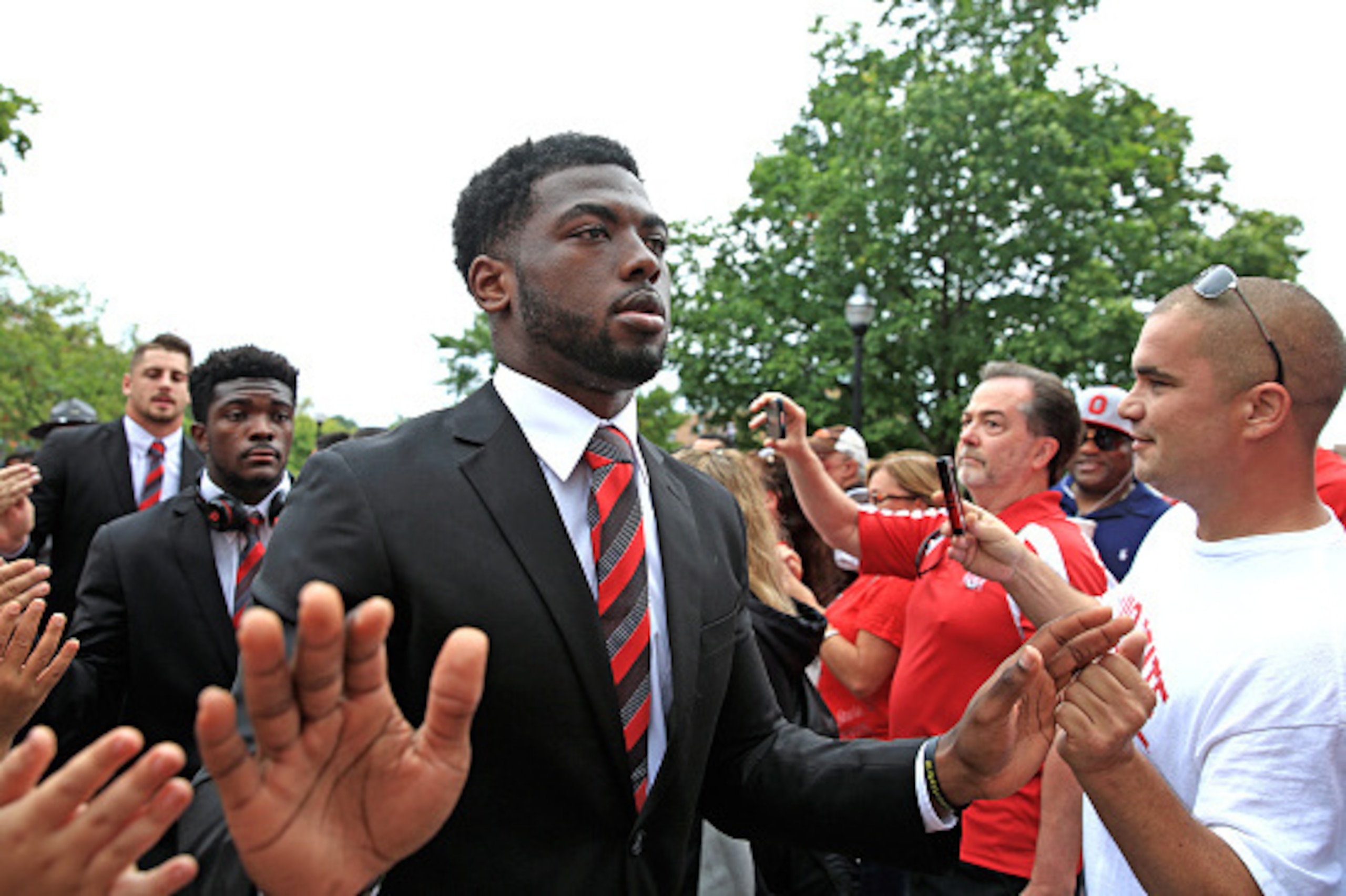 COLUMBUS, OH - SEPTEMBER 19: Quarterback J.T. Barrett #16 of the Ohio State Buckeyes against the Northern Illinois Huskies at Ohio Stadium on September 19, 2015 in Columbus, Ohio.  (Photo by Andrew Weber/Getty Images)