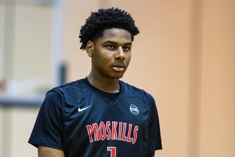 MAPLE GROVE, MN- MAY 23: Marques Bolden #1 from Proskills Elite and Desoto High School during Session Four of the Nike EYBL on May 23, 2015 at Maple Grove Community Gym in Maple Grove, Minnesota. (Photo by Brace Hemmelgarn/Getty Images)