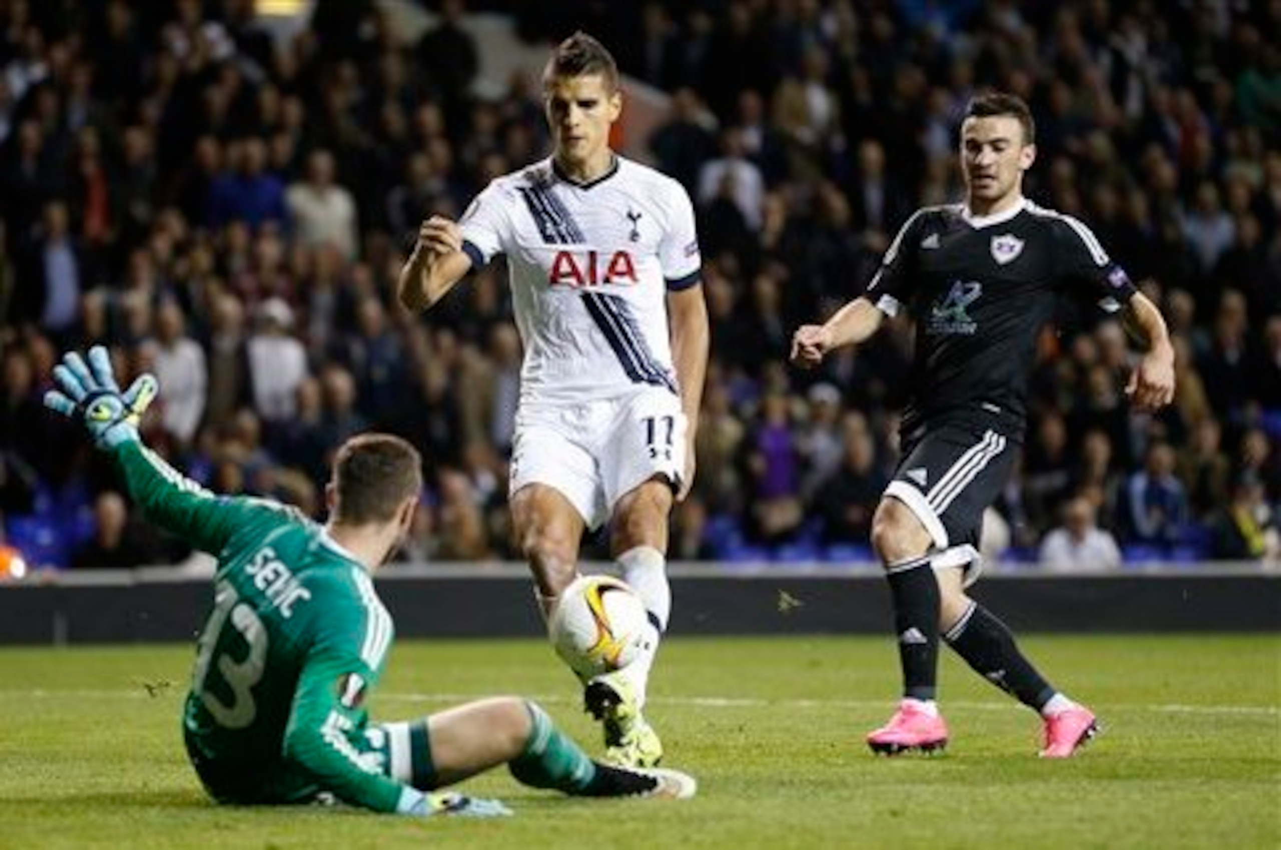 Lamela seals Spurs' win versus Qarabag, happily concluding what had been a challenging night for him individually.