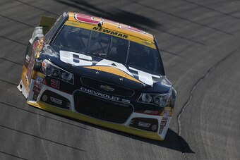 JOLIET, IL - SEPTEMBER 19:  Ryan Newman, driver of the #31 Caterpillar Chevrolet, practices for the NASCAR Sprint Cup Series MyAFibRisk.com 400 at Chicagoland Speedway on September 19, 2015 in Joliet, Illinois.  (Photo by Matt Sullivan/Getty Images)