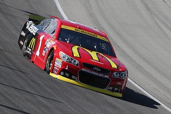JOLIET, IL - SEPTEMBER 19: Jamie McMurray, driver of the #1 McDonald's/Cessna Chevrolet, practices for the NASCAR Sprint Cup Series MyAFibRisk.com 400 at Chicagoland Speedway on September 19, 2015 in Joliet, Illinois. (Photo by Matt Sullivan/Getty Images)