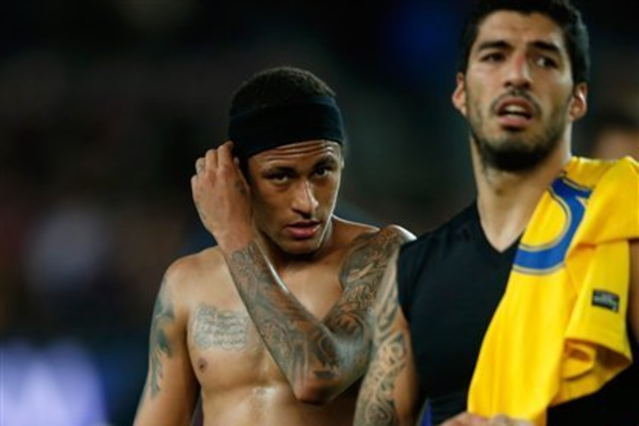 Neymar and Luis Suarez continue to carry the teams' hopes in the absence of Lionel Messi.