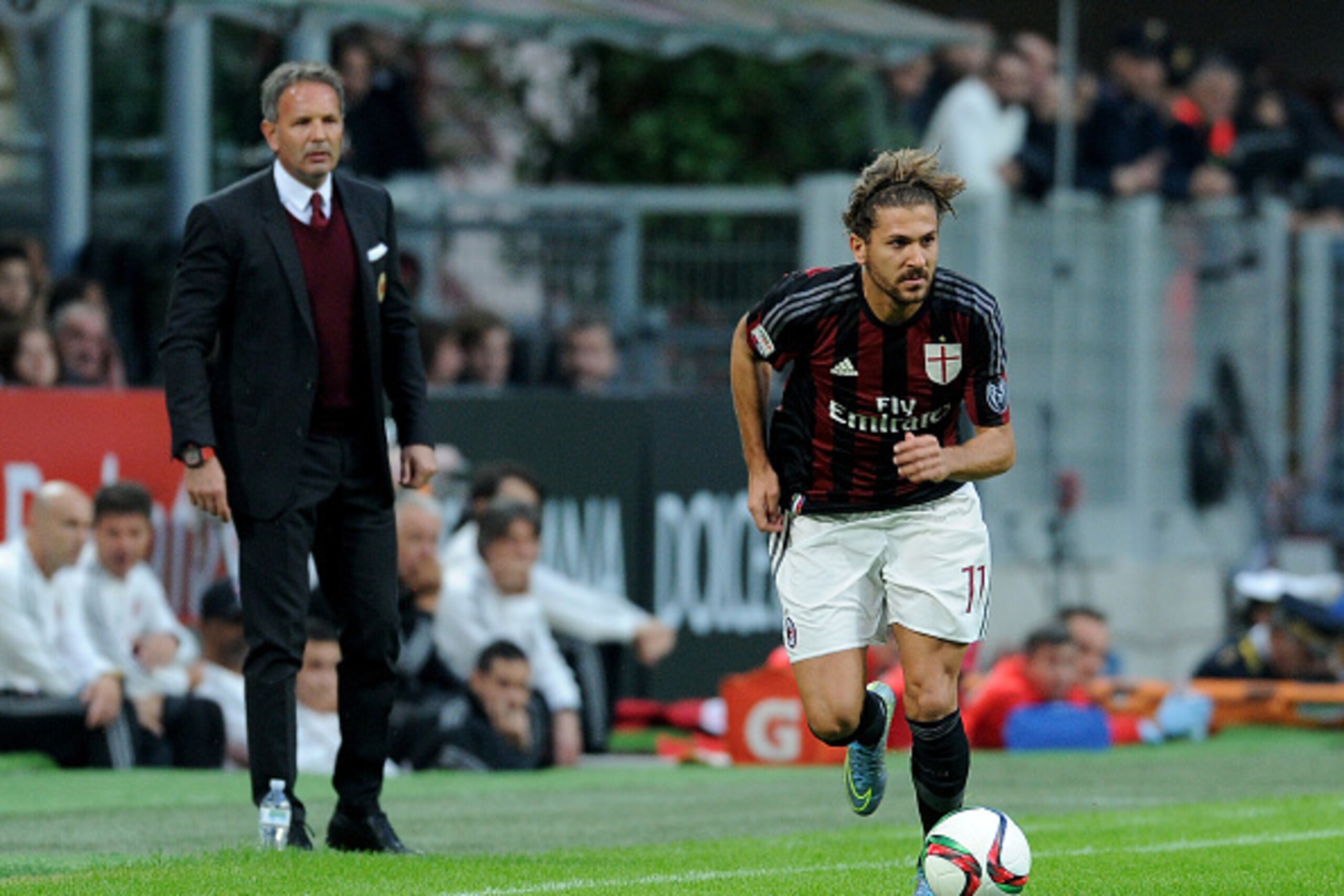 MILAN, ITALY - OCTOBER 21: <Alessio Cerci of AC Milan in action during the Berlusconi Trophy match between AC Milan and FC Internazionale at Stadio Giuseppe Meazza on October 21, 2015 in Milan, Italy. (Photo by Pier Marco Tacca/Getty Images) MILAN, ITALY - OCTOBER 21: <Alessio Cerci of AC Milan in action during the Berlusconi Trophy match between AC Milan and FC Internazionale at Stadio Giuseppe Meazza on October 21, 2015 in Milan, Italy. (Photo by Pier Marco Tacca/Getty Images)