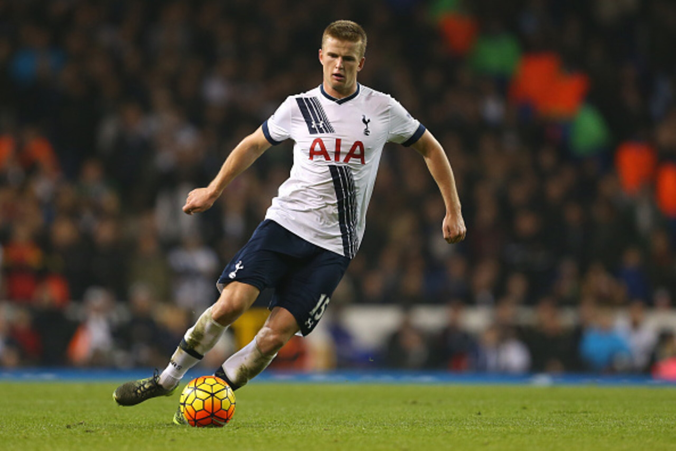 LONDON, ENGLAND - NOVEMBER 02:  Eric Dier of Tottenham Hotspur during the Barclays Premier League match between Tottenham Hotspur and Aston Villa at White Hart Lane on November 2, 2015 in London, England.  (Photo by Catherine Ivill - AMA/Getty Images)