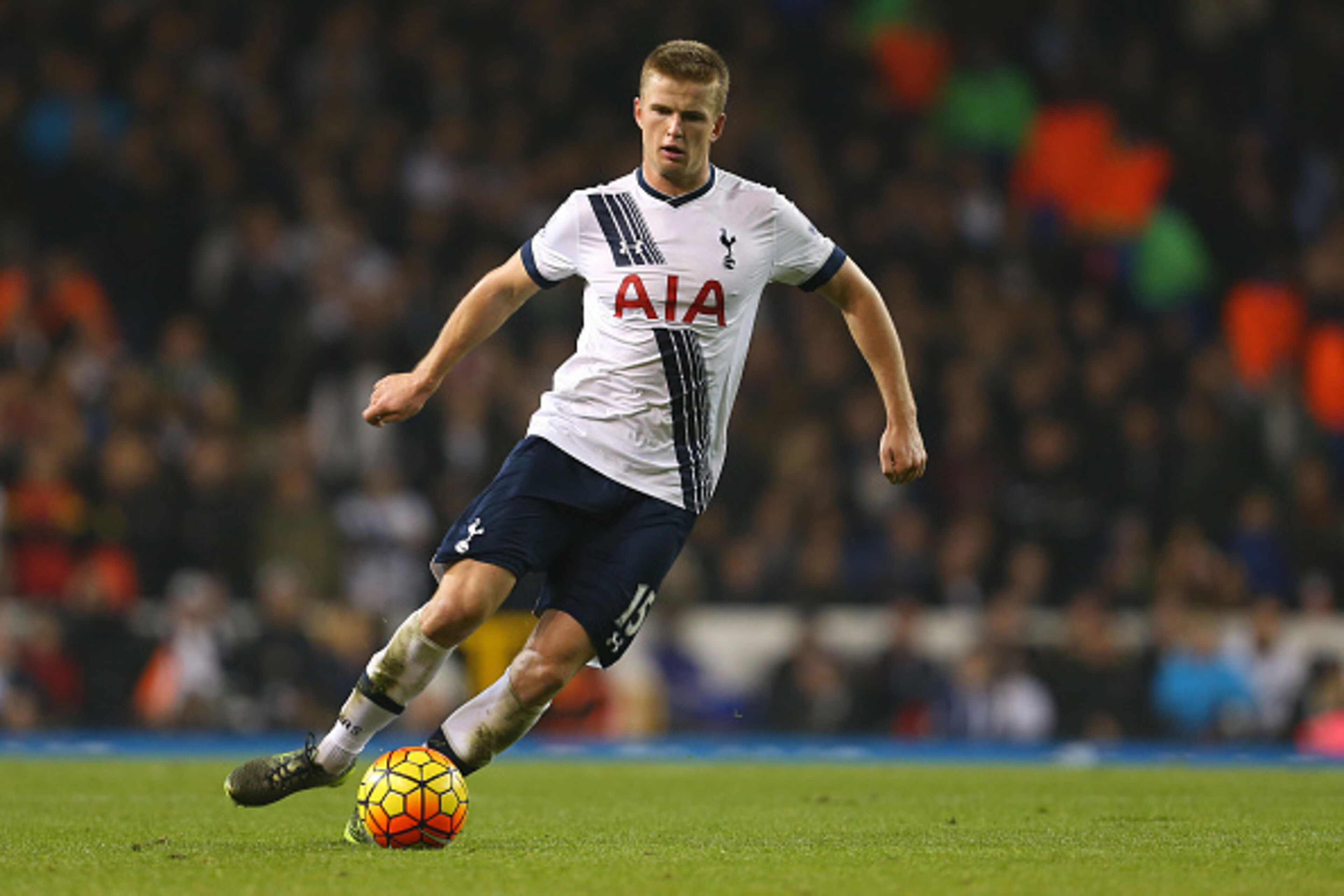 LONDON, ENGLAND - NOVEMBER 02:  Eric Dier of Tottenham Hotspur during the Barclays Premier League match between Tottenham Hotspur and Aston Villa at White Hart Lane on November 2, 2015 in London, England.  (Photo by Catherine Ivill - AMA/Getty Images)