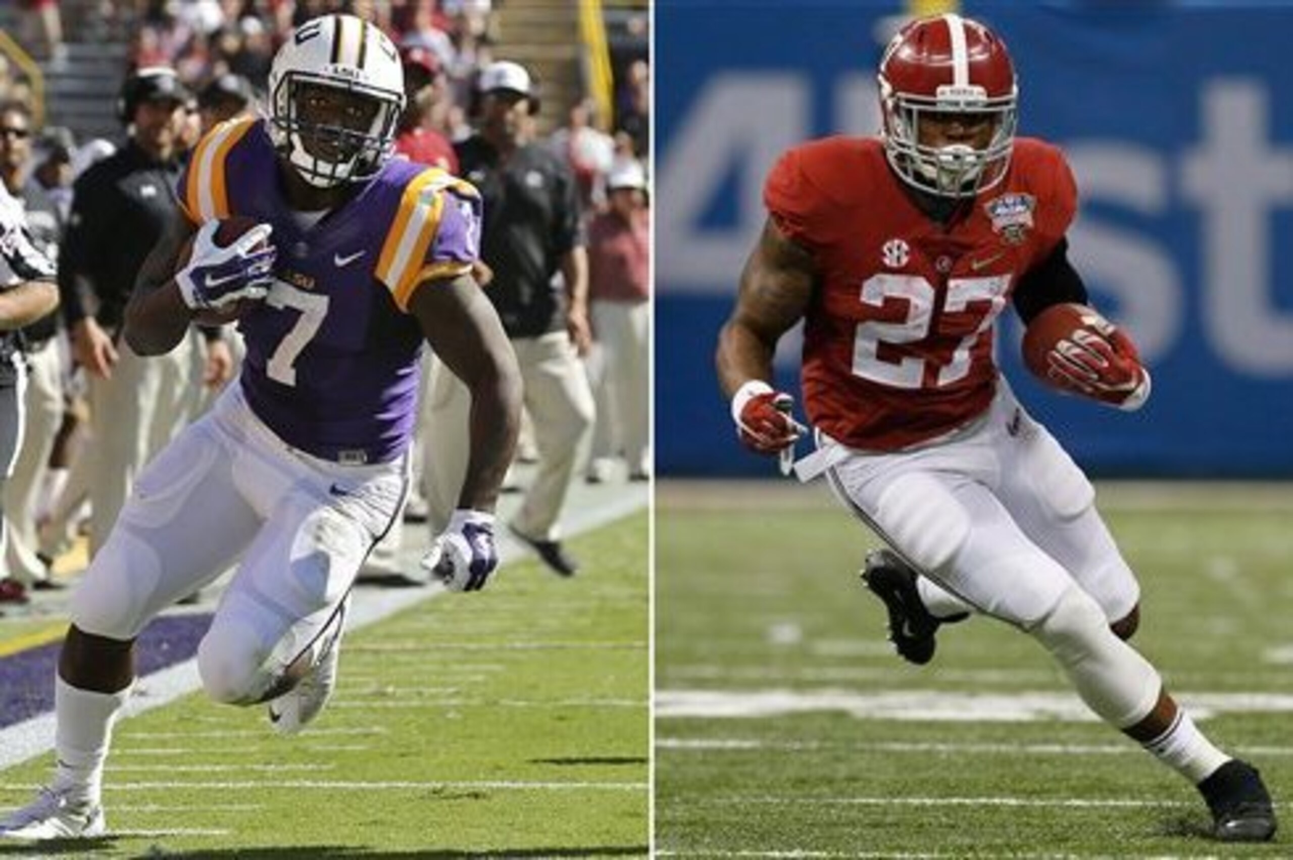 Leonard Fournette and Derrick Henry rank 1-2 in SEC rushing.
