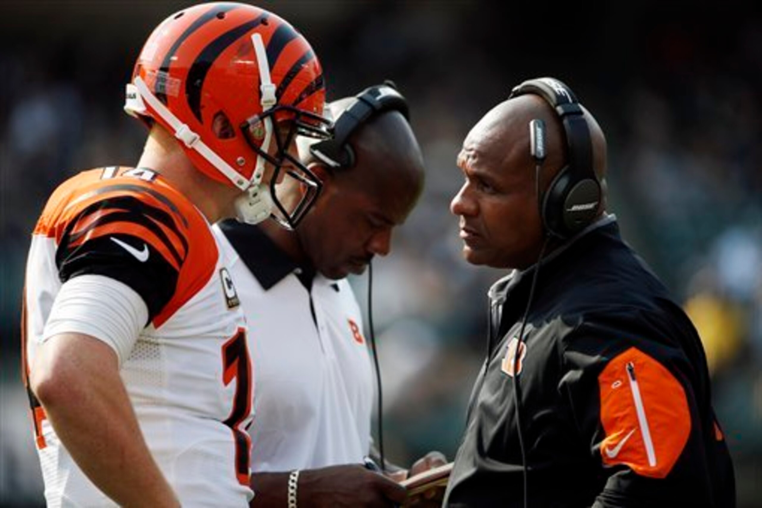 Second-year offensive coordinator Hue Jackson has been masterful in his play-calling. Second-year offensive coordinator Hue Jackson has been masterful in his play-calling.
