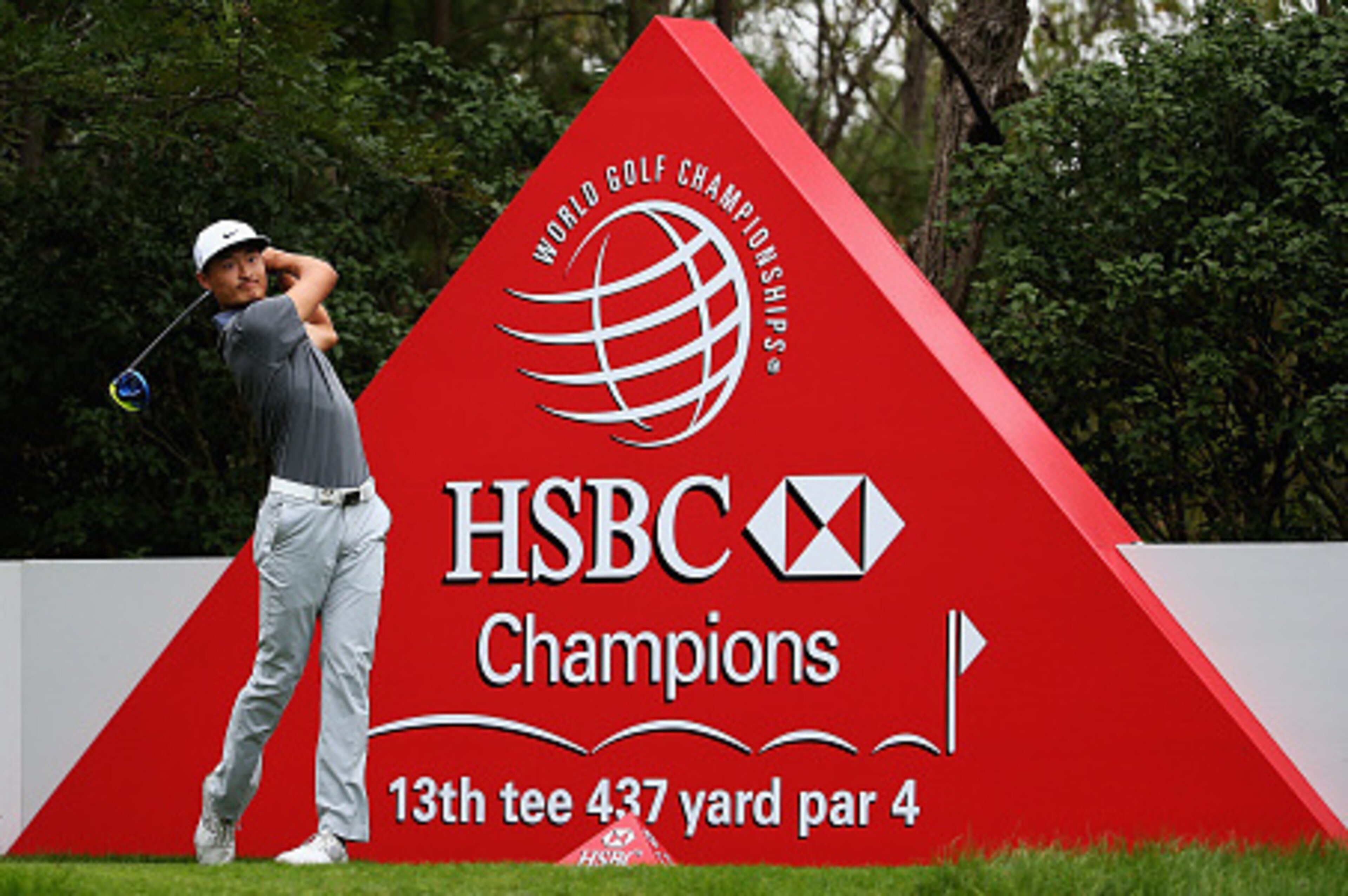 SHANGHAI, CHINA - NOVEMBER 06: Haotong Li of China tees off on the 13th hole during the second round of the WGC - HSBC Champions at the Sheshan International Golf Club on November 6, 2015 in Shanghai, China. (Photo by Matthew Lewis/Getty Images) SHANGHAI, CHINA - NOVEMBER 06: Haotong Li of China tees off on the 13th hole during the second round of the WGC - HSBC Champions at the Sheshan International Golf Club on November 6, 2015 in Shanghai, China. (Photo by Matthew Lewis/Getty Images)
