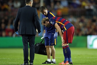Ivan Rakitic is the latest Barcelona player to suffer an injury.