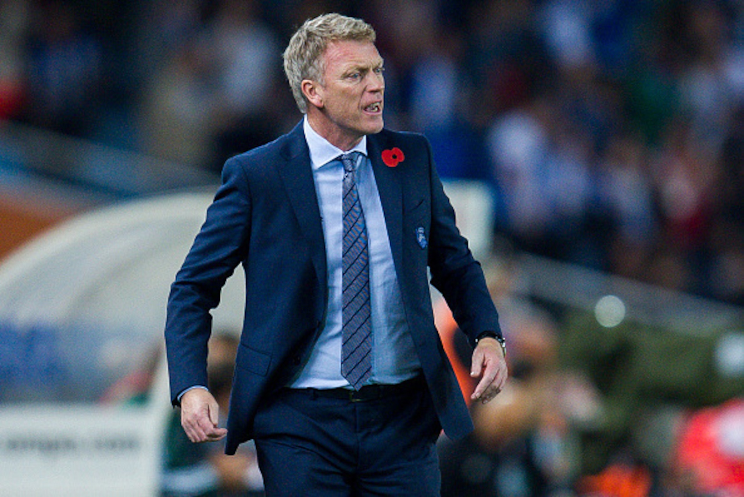 SAN SEBASTIAN, SPAIN - OCTOBER 31:  Head coach David Moyes of Real Sociedad reacts during the La Liga match between Real Sociedad de Futbol and Celta de Vigo de Futbol at Estadio Anoeta on October 31, 2015 in San Sebastian, Spain.  (Photo by Juan Manuel S