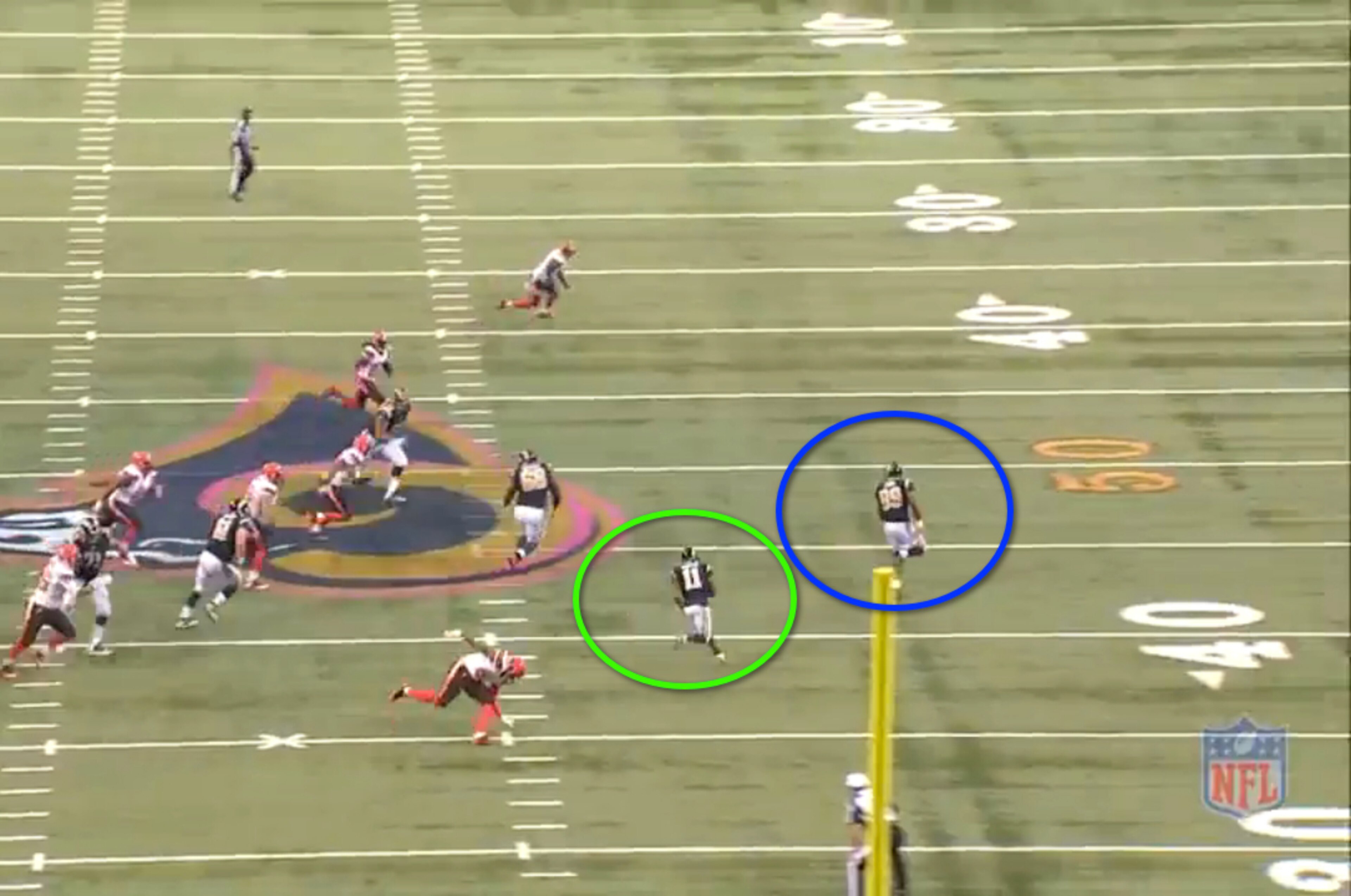 If nothing else, Jared Cook is a great combination of big and fast. He gets way out front of Tavon Austin, and the pairing are off the races for a huge gain. If nothing else, Jared Cook is a great combination of big and fast. He gets way out front of Tavon Austin, and the pairing are off the races for a huge gain.