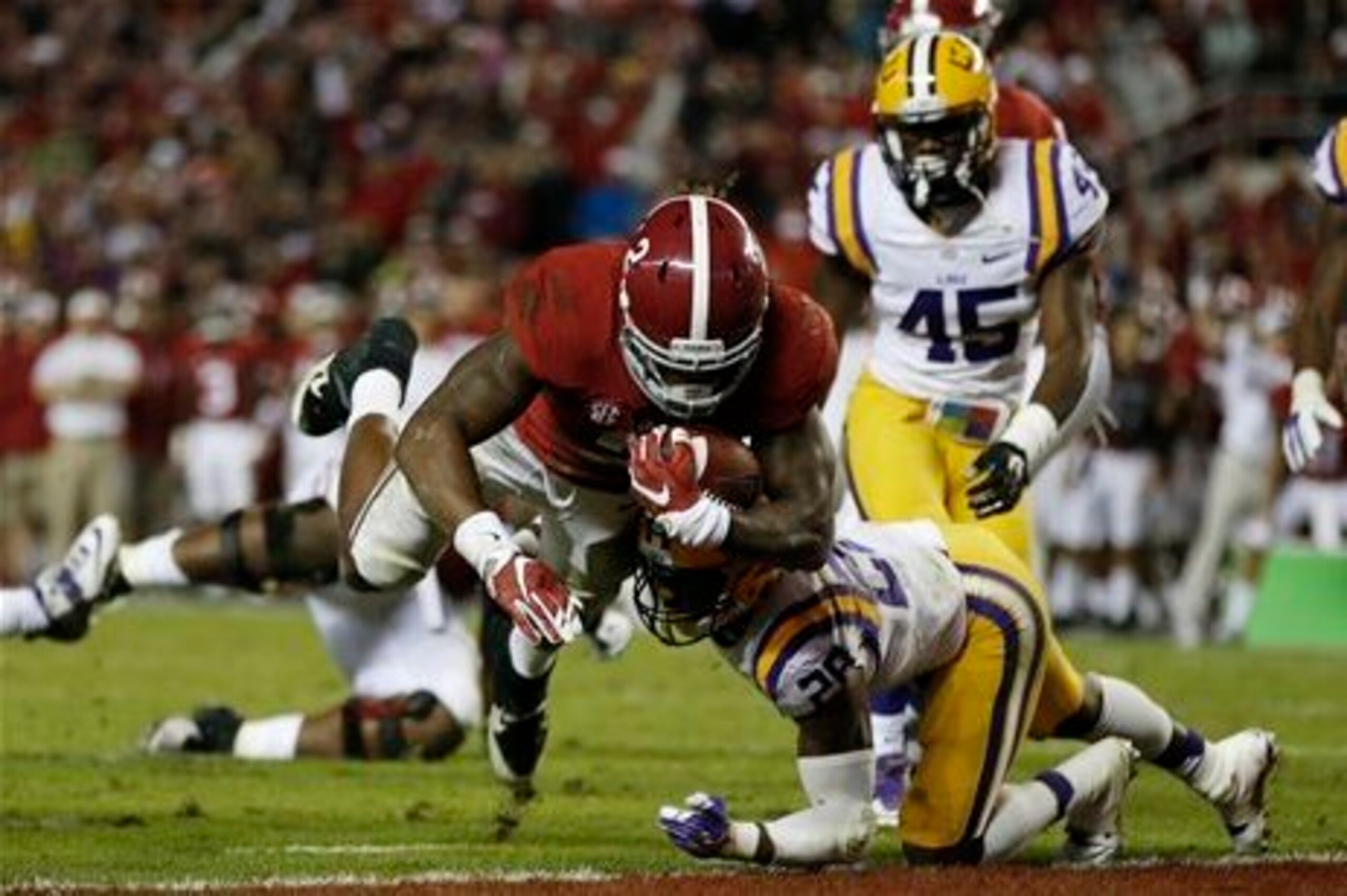 Derrick Henry is rushing for 173.6 yards per game (868 total) against ranked teams this season.
