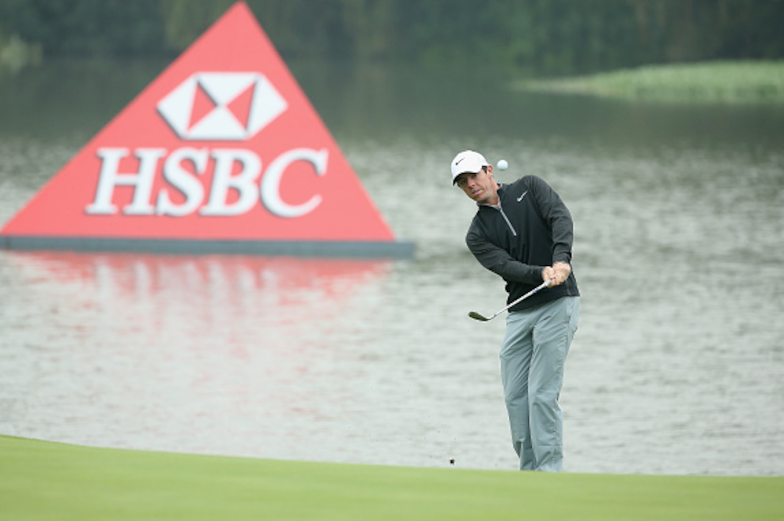 SHANGHAI, CHINA - NOVEMBER 08: Rory McIlroy of Northern Ireland chips onto the green on the second hole during the final round of the WGC - HSBC Champions at the Sheshan International Golf Club on November 8, 2015 in Shanghai, China. (Photo by Scott Hal SHANGHAI, CHINA - NOVEMBER 08: Rory McIlroy of Northern Ireland chips onto the green on the second hole during the final round of the WGC - HSBC Champions at the Sheshan International Golf Club on November 8, 2015 in Shanghai, China. (Photo by Scott Hal