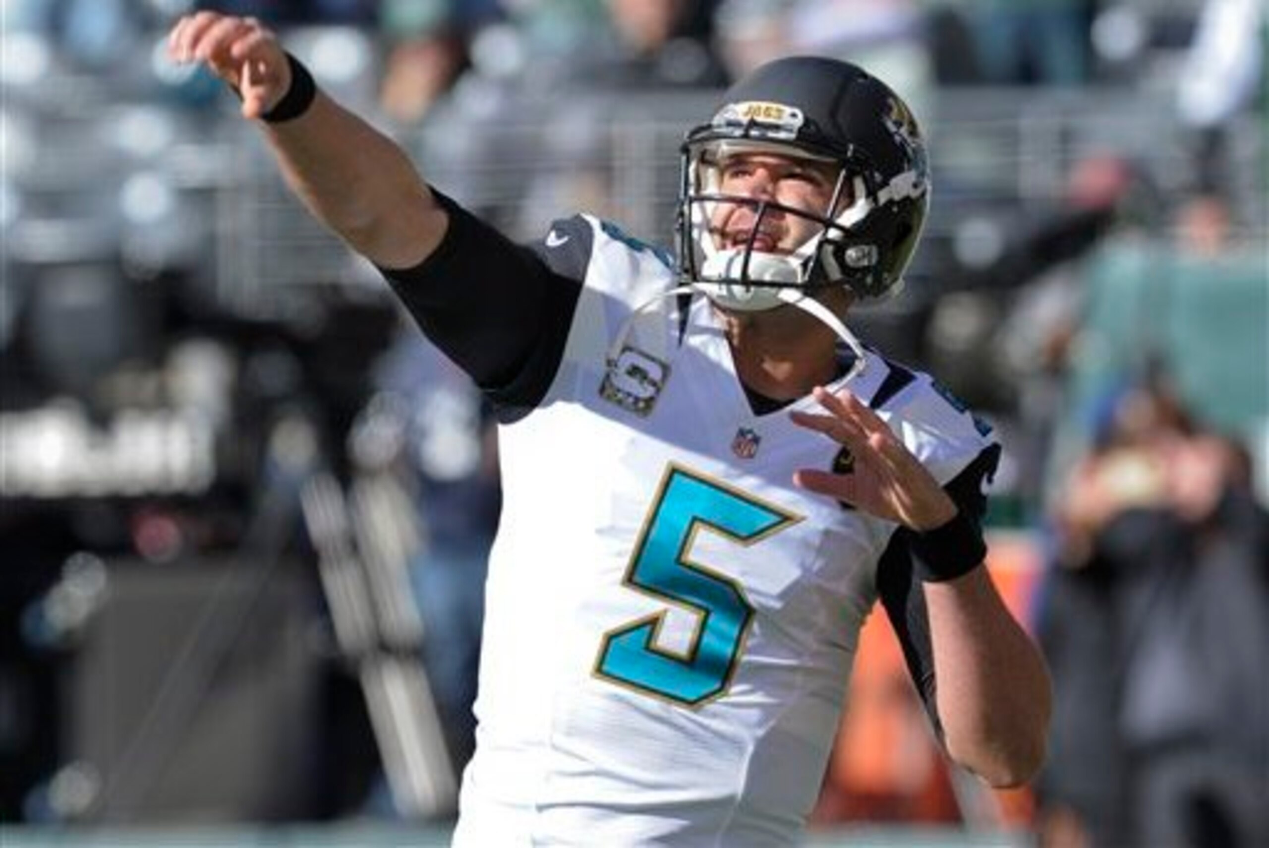 Blake Bortles has been an explosive QB this season, but frequently turning over the ball over has nulled some of that impact.