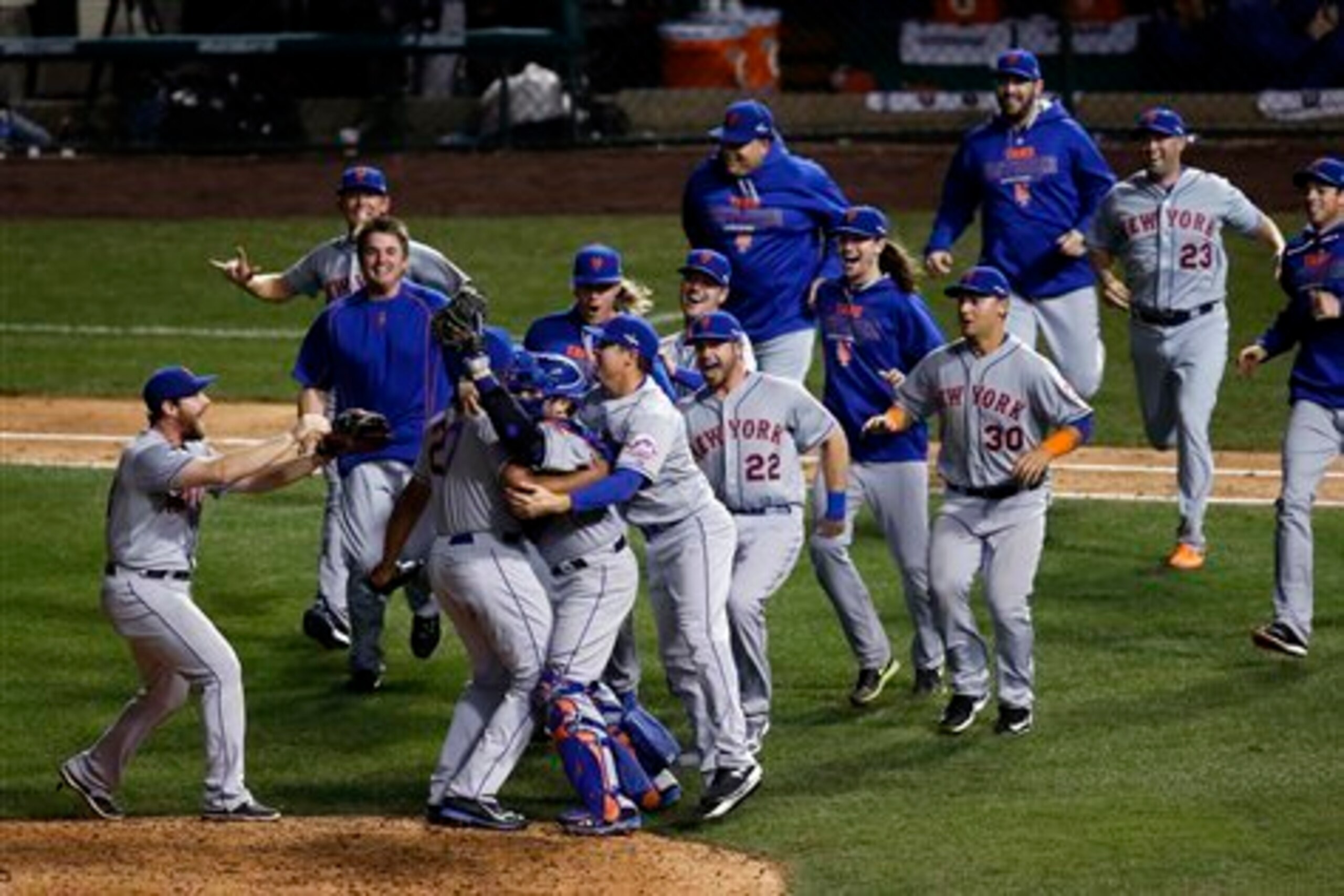 Even with two great starters, the Cubs had to watch the New York Mets celebrate at Wrigley Field. Even with two great starters, the Cubs had to watch the New York Mets celebrate at Wrigley Field.