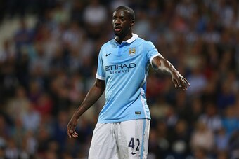 WEST BROMWICH, ENGLAND - AUGUST 10:  Yaya Toure of Manchester City during the Barclays Premier League match between West Bromwich Albion and Manchester City at The Hawthorns on August 10, 2015 in West Bromwich, England.  (Photo by Alex Livesey/Getty Image