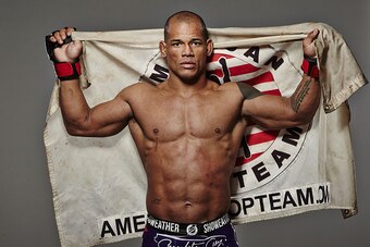LAS VEGAS, NV - JANUARY 03:  Hector Lombard poses for a post fight portrait during the UFC 182 event on January 3, 2015 in Las Vegas, Nevada.  (Photo by Mike Roach/Zuffa LLC/Zuffa LLC via Getty Images)