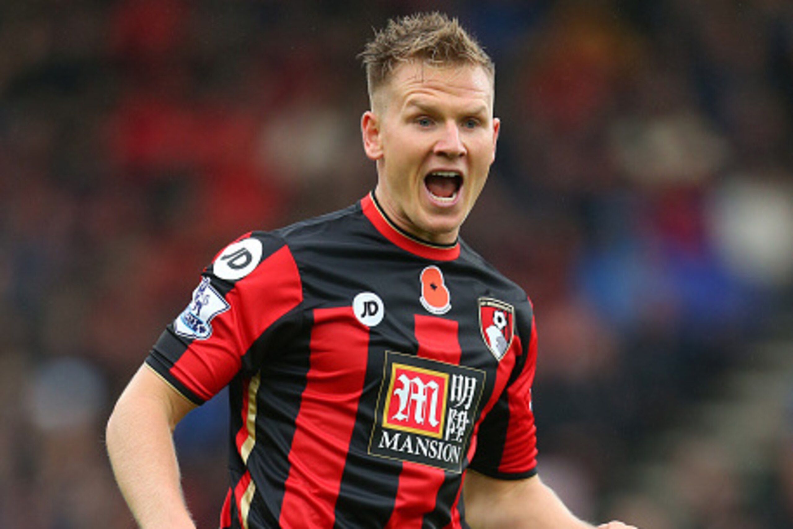 BOURNEMOUTH, ENGLAND - NOVEMBER 07:  Matt Ritchie of Bournemouth during the Barclays Premier League match between AFC Bournemouth and Newcastle United at Vitality Stadium on November 7, 2015 in Bournemouth, England.  (Photo by Catherine Ivill - AMA/Getty 