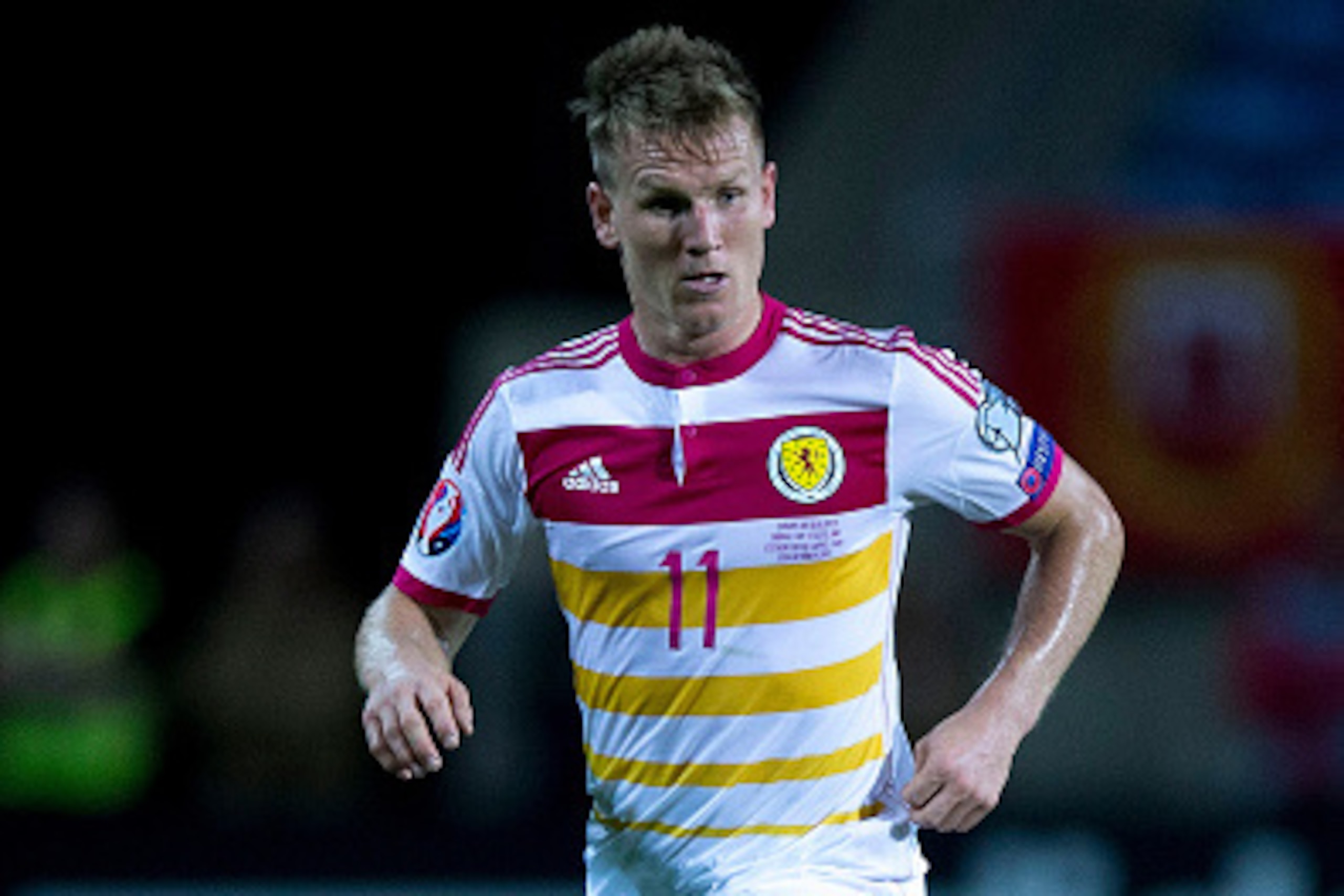 FARO, PORTUGAL - OCTOBER 11:  Matt Ritchie of Scotland during the UEFA EURO 2016 Qualifying round Group G  controls the ball match between Gibraltar and Scotland at Estadio Algarve on October 11, 2015 in Faro, Portugal.  (Photo by Gonzalo Arroyo Moreno/Ge