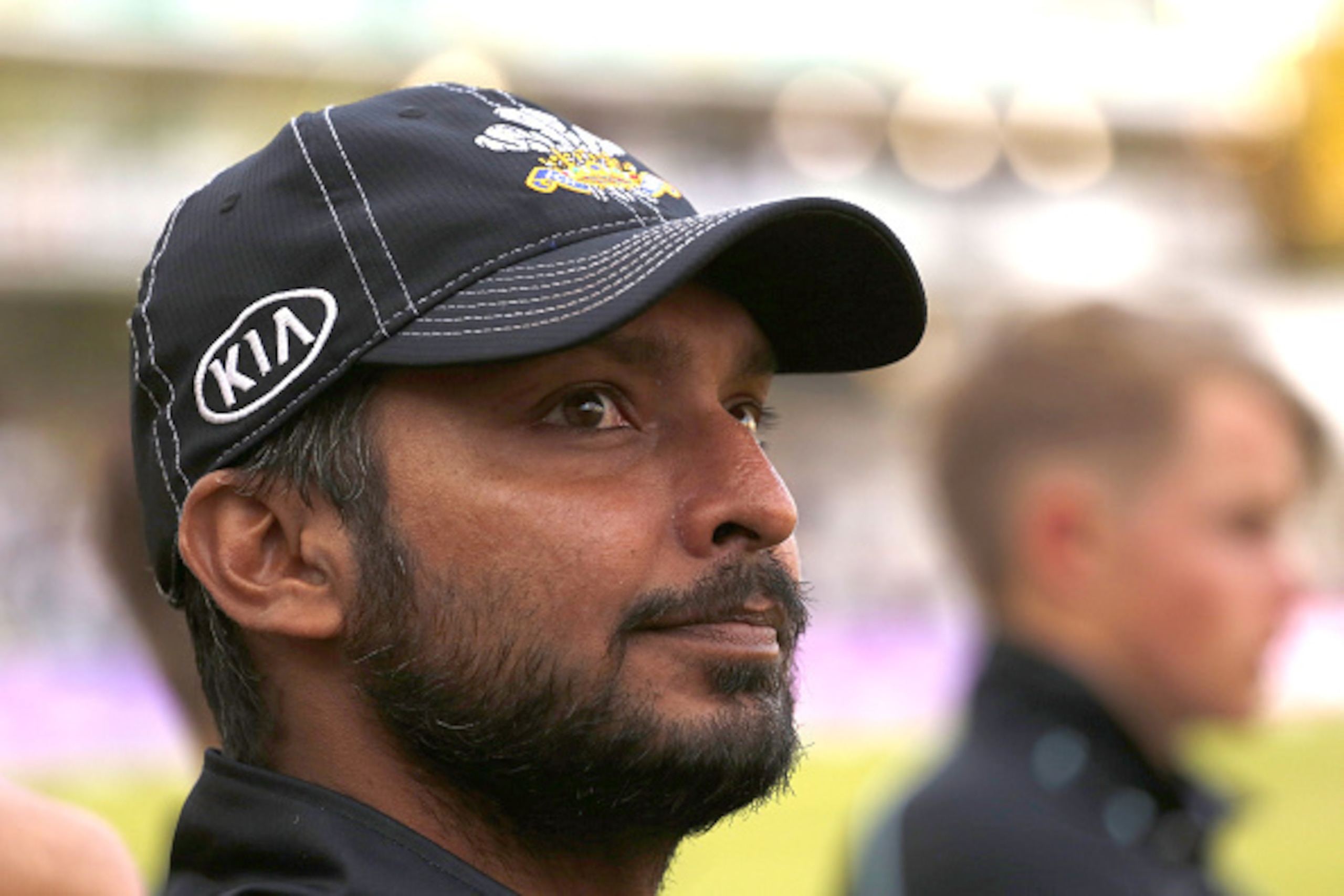 LONDON, ENGLAND - SEPTEMBER 19:  Kumar Sangakkara of Surrey looks on at the trophy presentation after the Royal London One-Day Cup Final between Surrey and Gloustershire at Lord's Cricket Ground on September 19, 2015 in London, England.  (Photo by Julian 