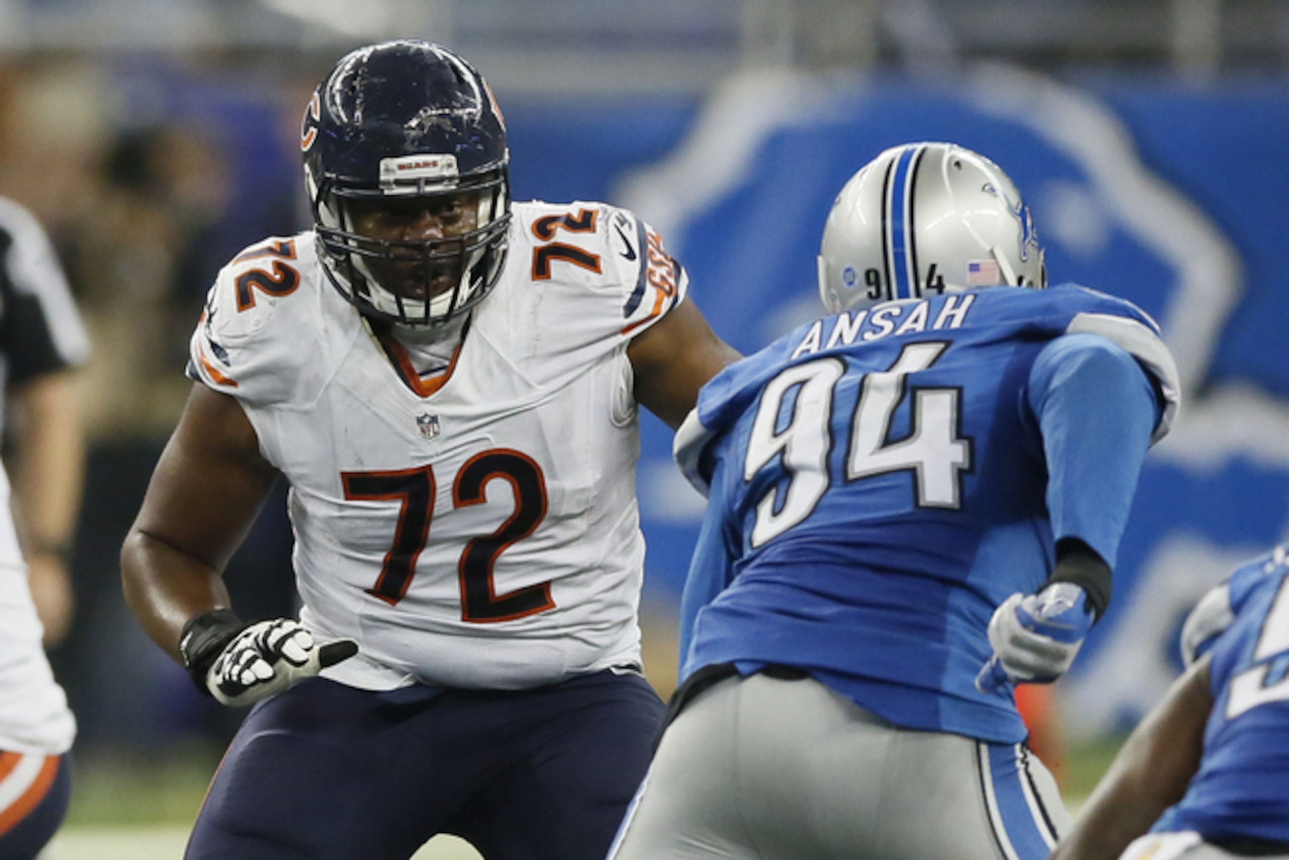 Charles Leno has had his share of ups and downs at left tackle this season, but he is showing improvement on a weekly basis.