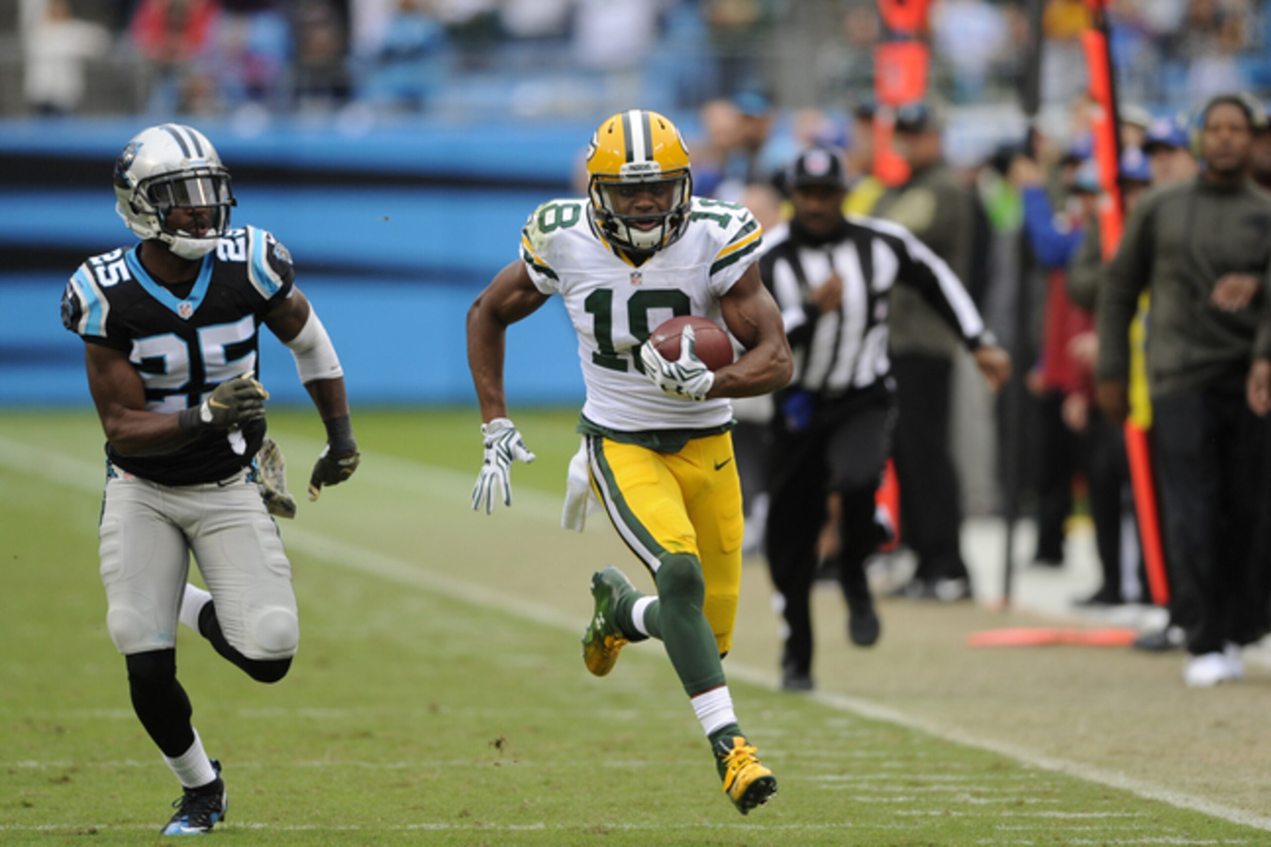 Randall Cobb plays faster than his 4.55-second 40 time.