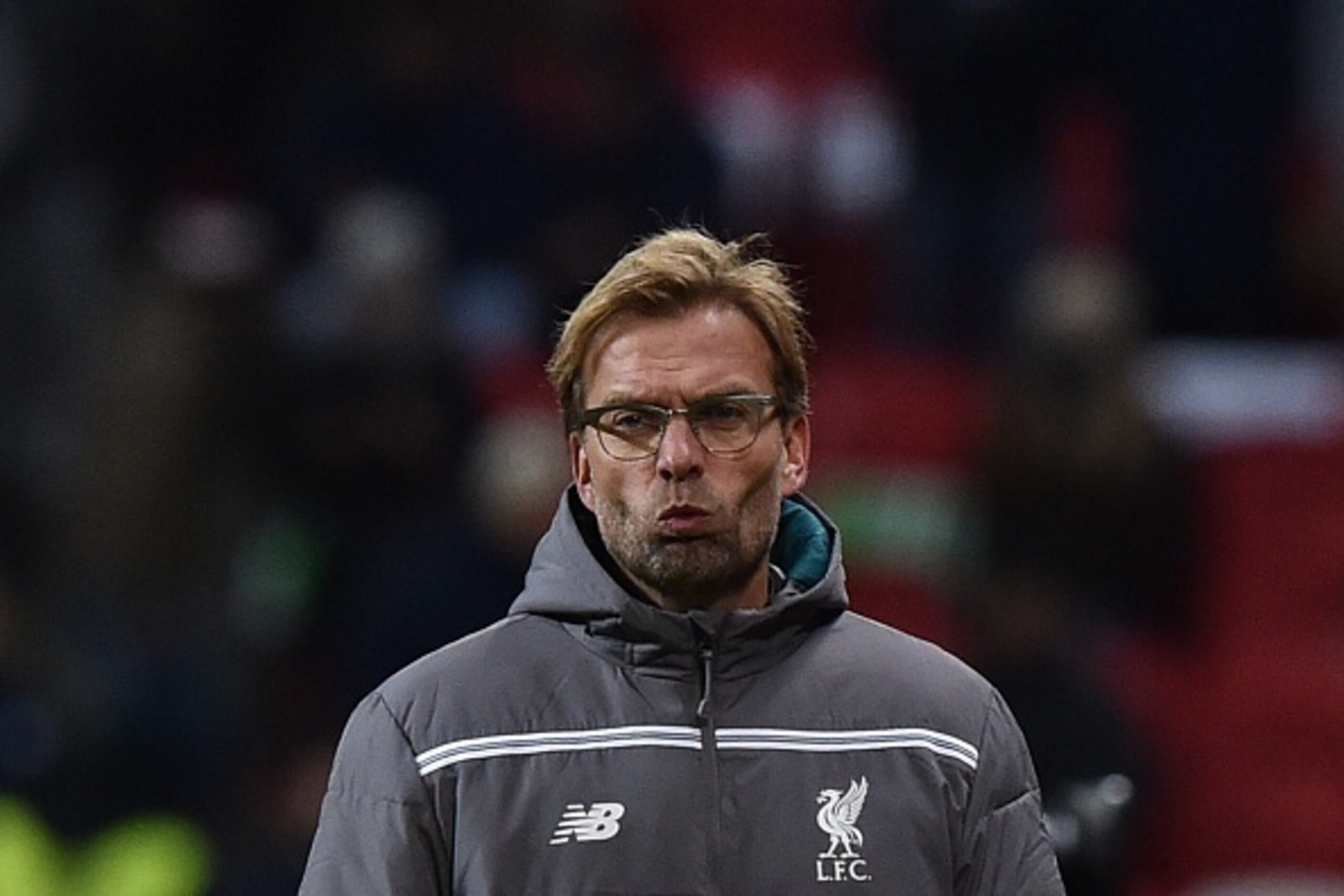 Liverpool's German manager  Jurgen Klopp reacts during the UEFA Europa League group B football match between FC Rubin Kazan and Liverpool FC in Kazan on November 5, 2015. AFP PHOTO / KIRILL KUDRYAVTSEV        (Photo credit should read KIRILL KUDRYAVTSEV/A