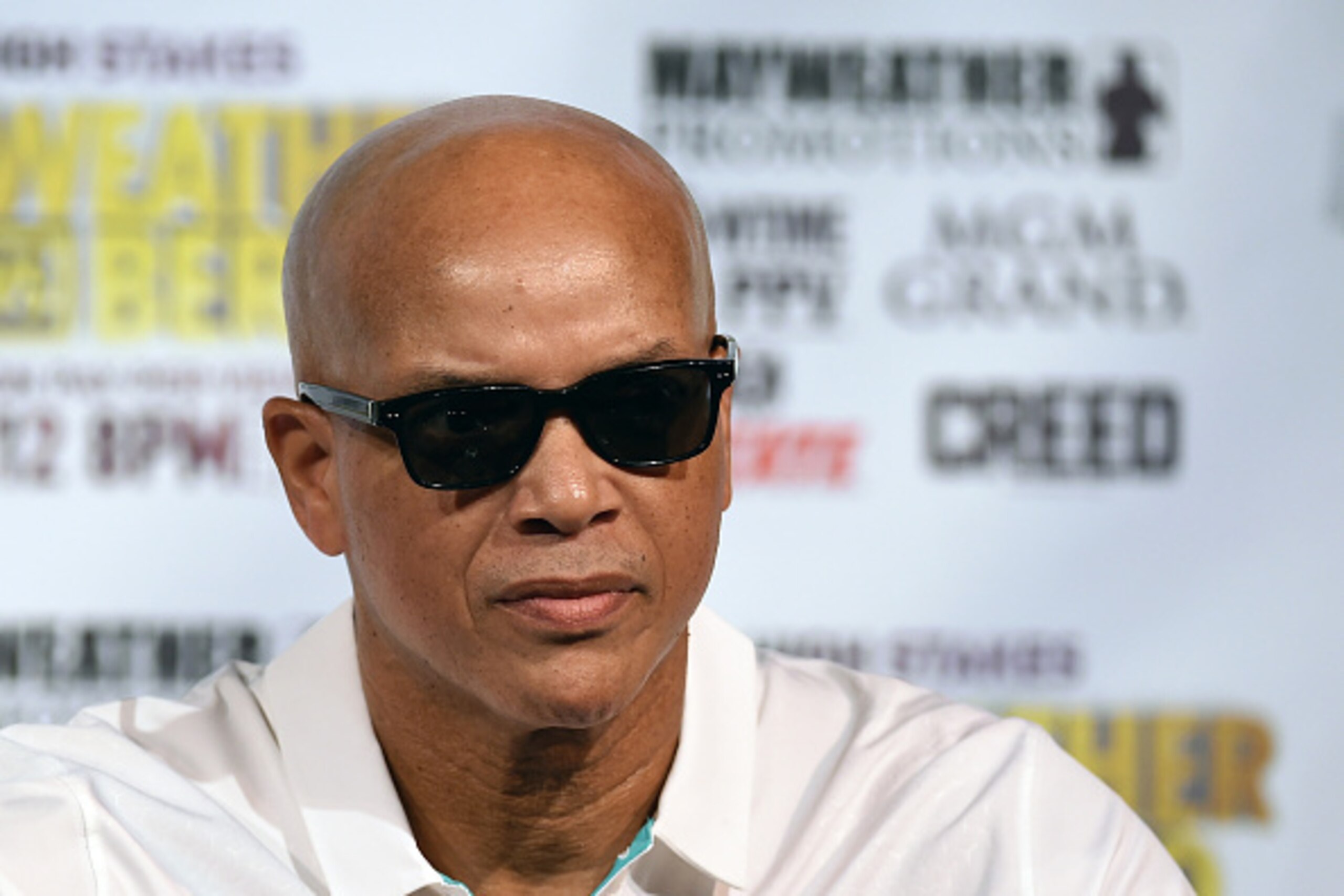 LAS VEGAS, NV - SEPTEMBER 09: Boxer Andre Berto's trainer Virgil Hunter attends a news conference at MGM Grand Hotel & Casino on September 9, 2015 in Las Vegas, Nevada. Berto will challenge Floyd Mayweather Jr. for his WBC/WBA welterweight titles on Sept LAS VEGAS, NV - SEPTEMBER 09: Boxer Andre Berto's trainer Virgil Hunter attends a news conference at MGM Grand Hotel & Casino on September 9, 2015 in Las Vegas, Nevada. Berto will challenge Floyd Mayweather Jr. for his WBC/WBA welterweight titles on Sept