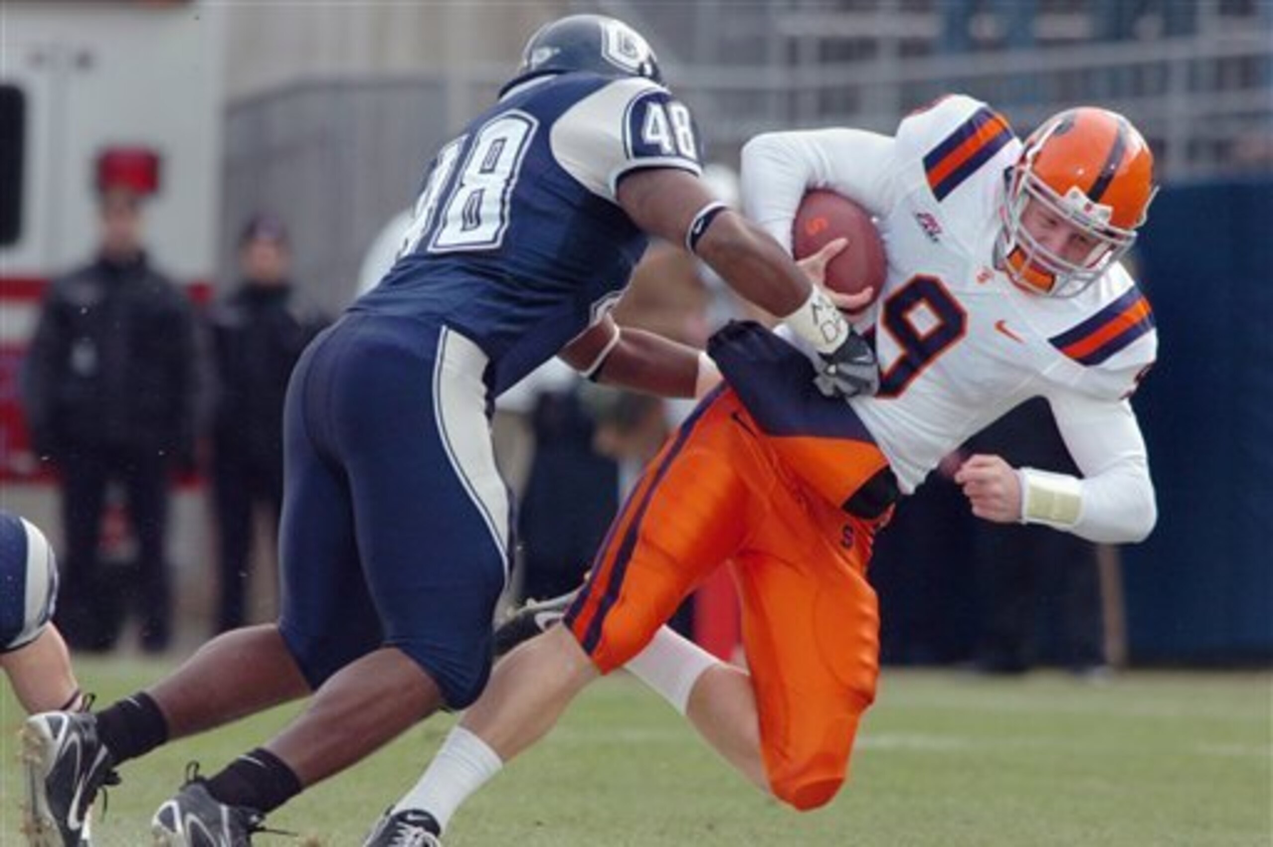 Lansanah has traveled a unique road to being an NFL starter since entering the league as an undrafted free agent out of UConn.