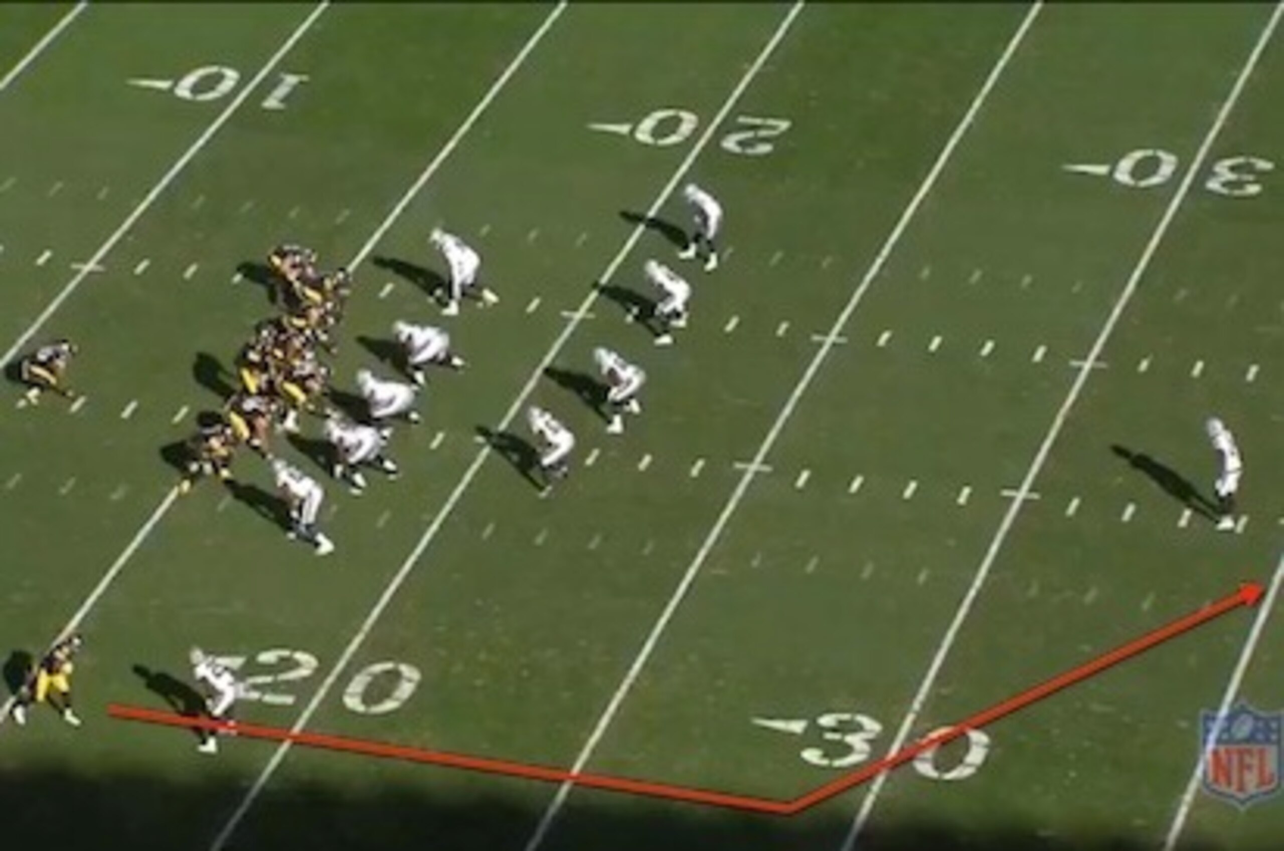 Situation: First Quarter, 1:36, 1st-and-10