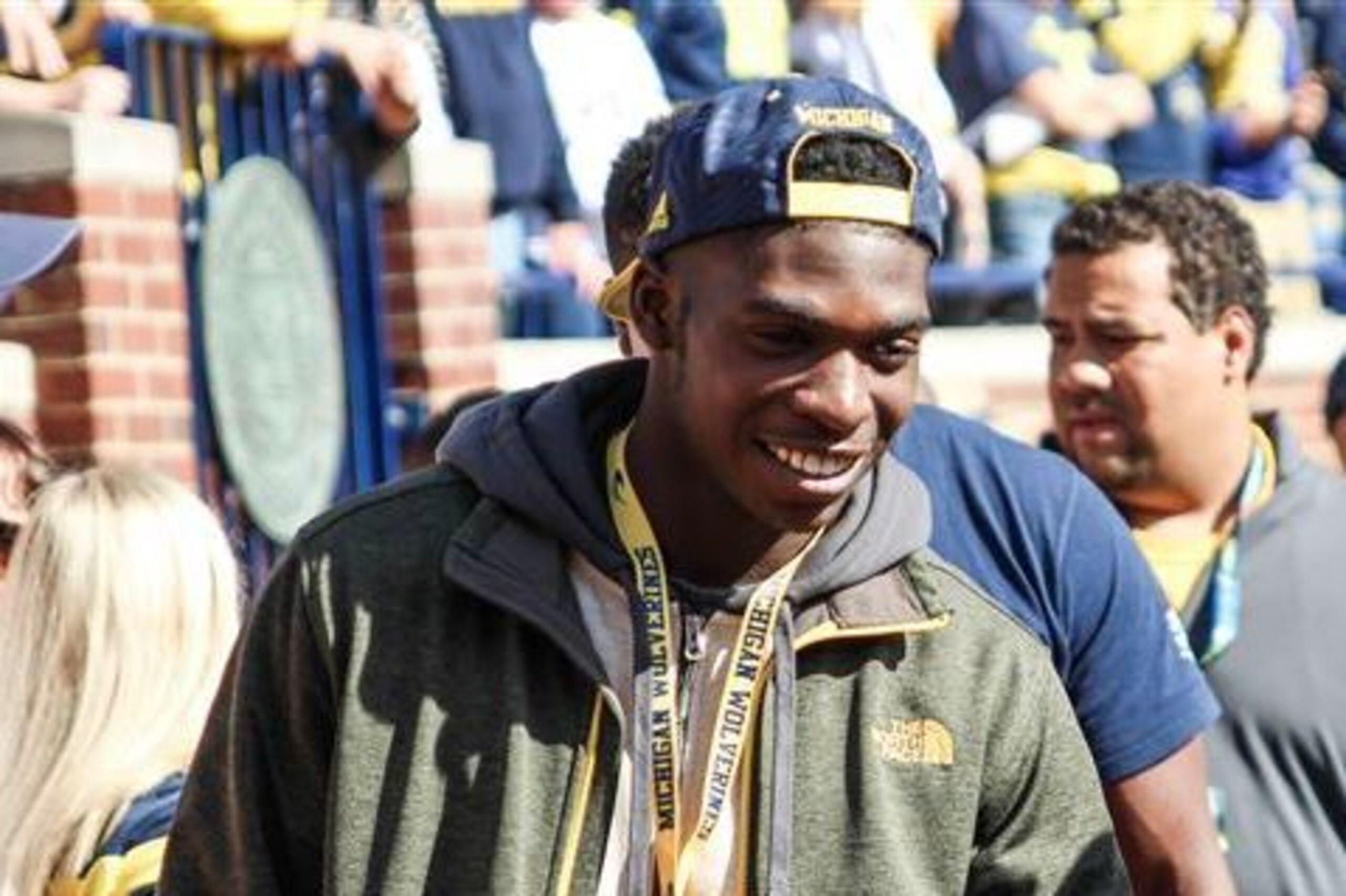 Hawkins, who visited Ann Arbor in October, extended his high school career with two touchdowns in a playoff win.