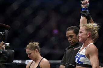 Rousey was well-beaten by Holm at UFC 193.