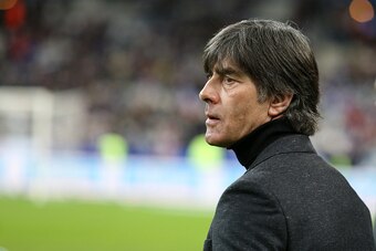PARIS, FRANCE - NOVEMBER 13: Head coach of Germany Joachim Low looks on prior to the international friendly match between France and Germany at Stade de France on November 13, 2015 in Saint-Denis near Paris, France. (Photo by Jean Catuffe/Getty Images)