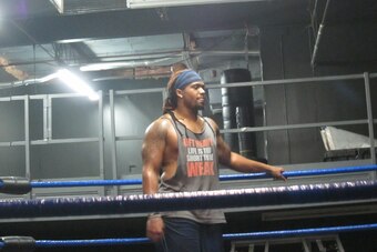 Brennan Williams in the ring.