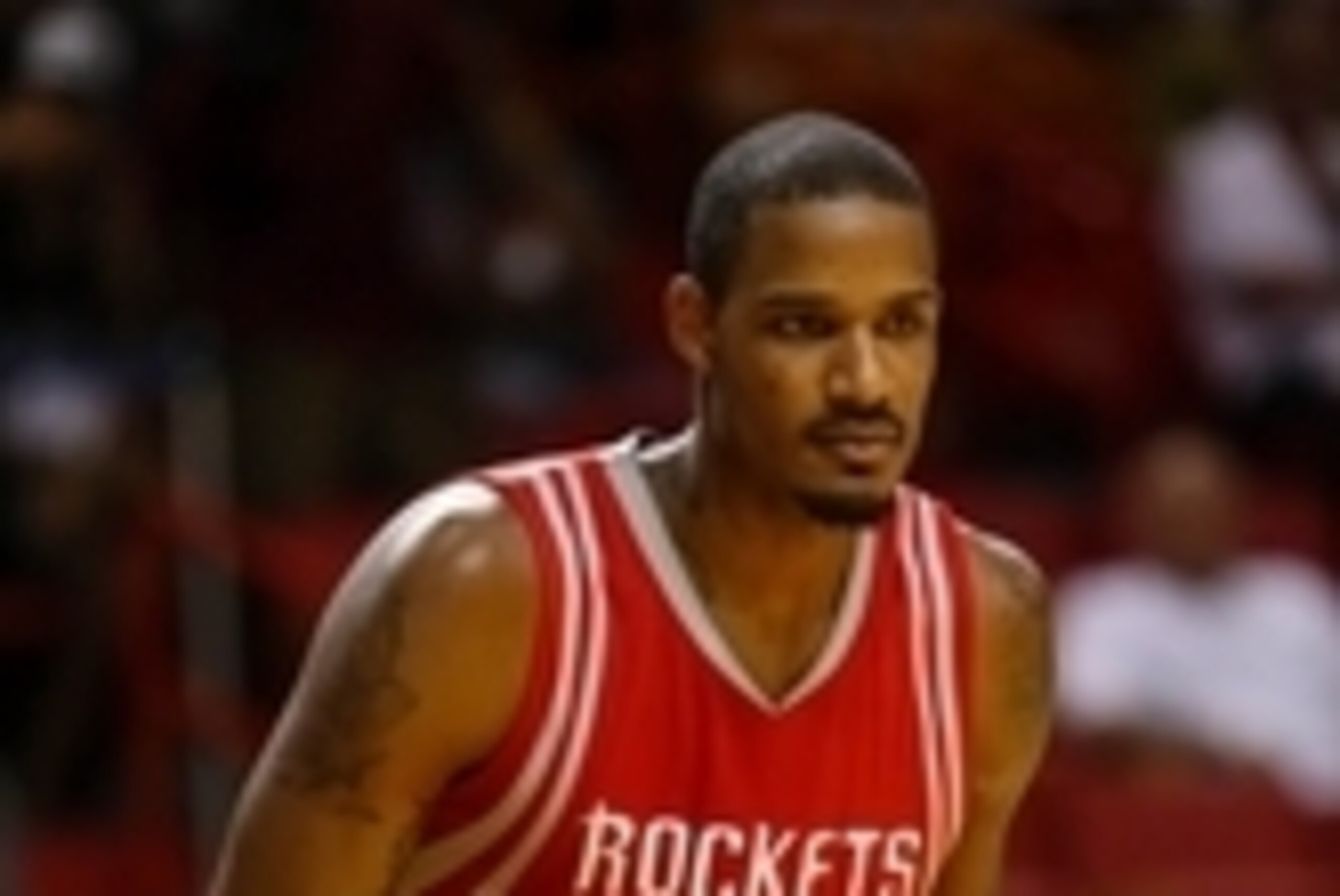 Nov 1, 2015; Miami, FL, USA; Houston Rockets forward Trevor Ariza (1) takes a breather during the second half against the Miami Heat at American Airlines Arena. The Heat won 109-89. Mandatory Credit: Steve Mitchell-USA TODAY Sports