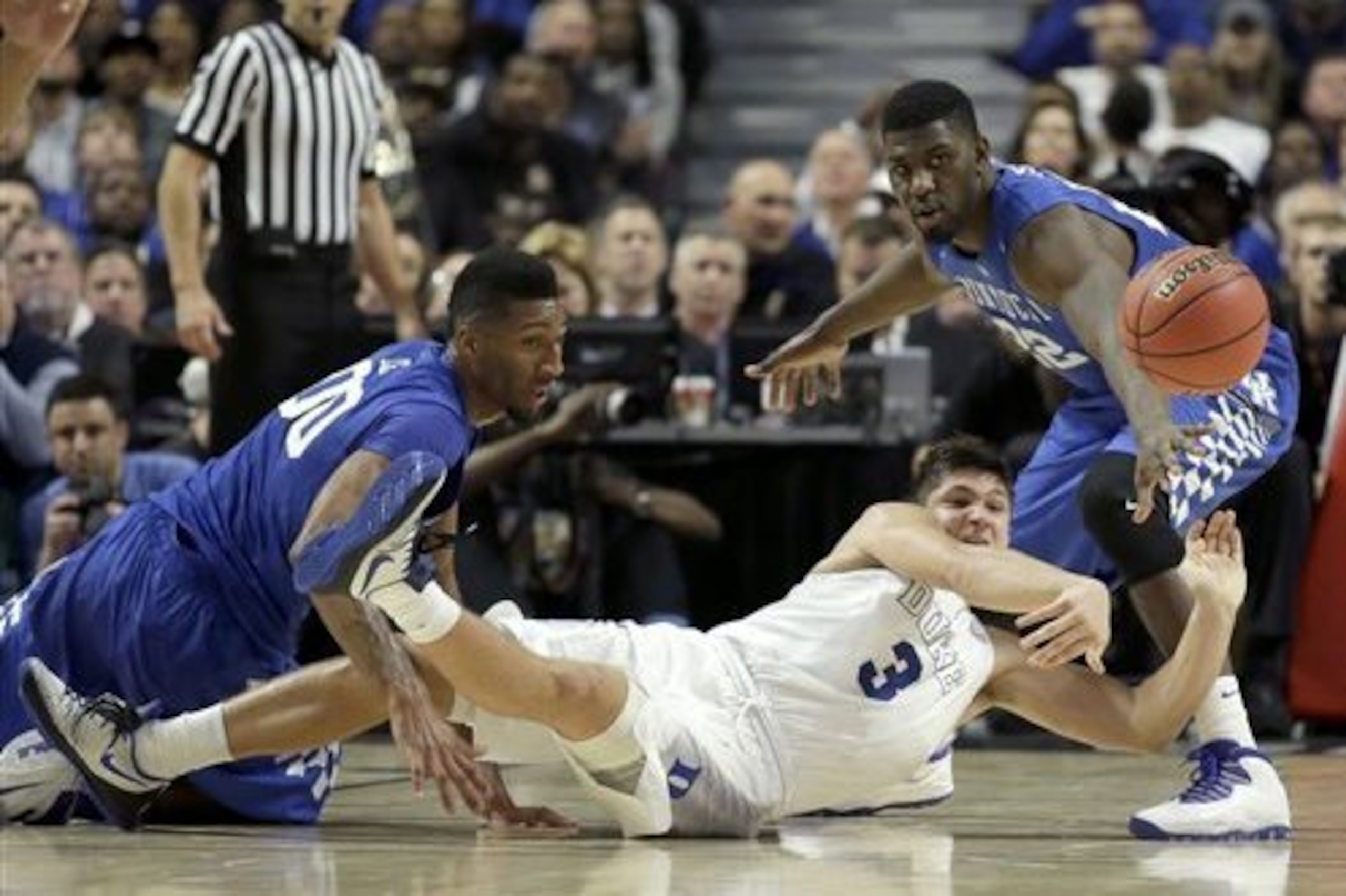 Duke's Grayson Allen struggled to find his shooting rhythm against the Wildcats, as did his Duke teammates, who shot a combined 40.7 percent from the floor.